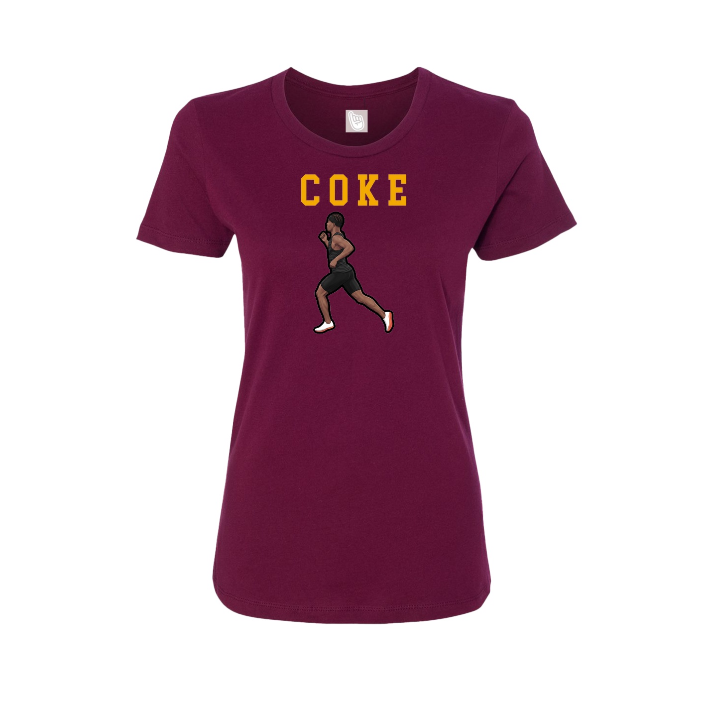 Fitted Women's Tee — Shirsey in Maroon