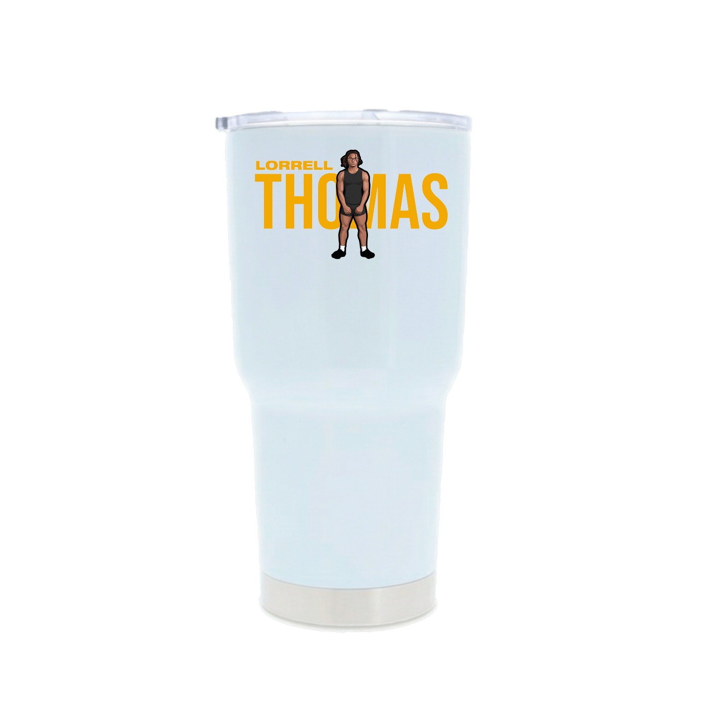 30oz Stainless Steel Tumbler — Player Name in White