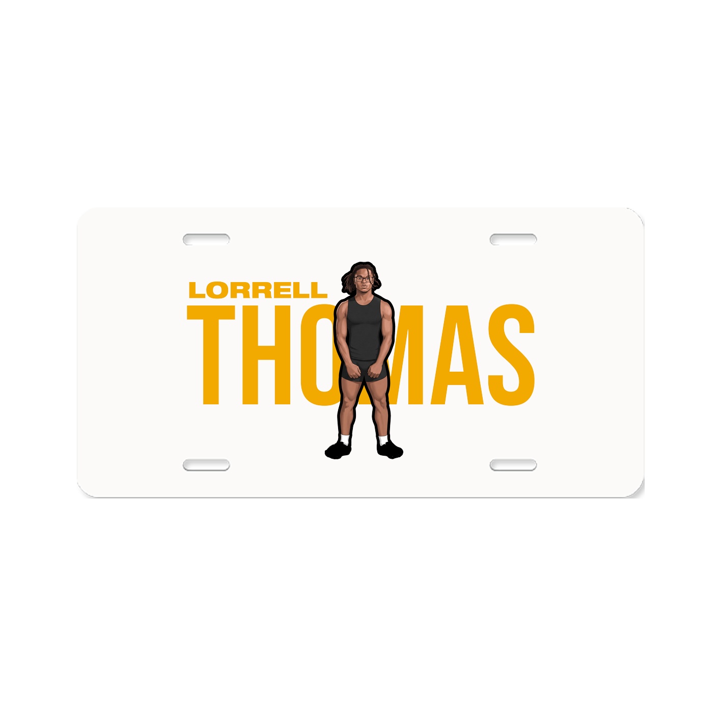 License Plate — Player Name in Classic