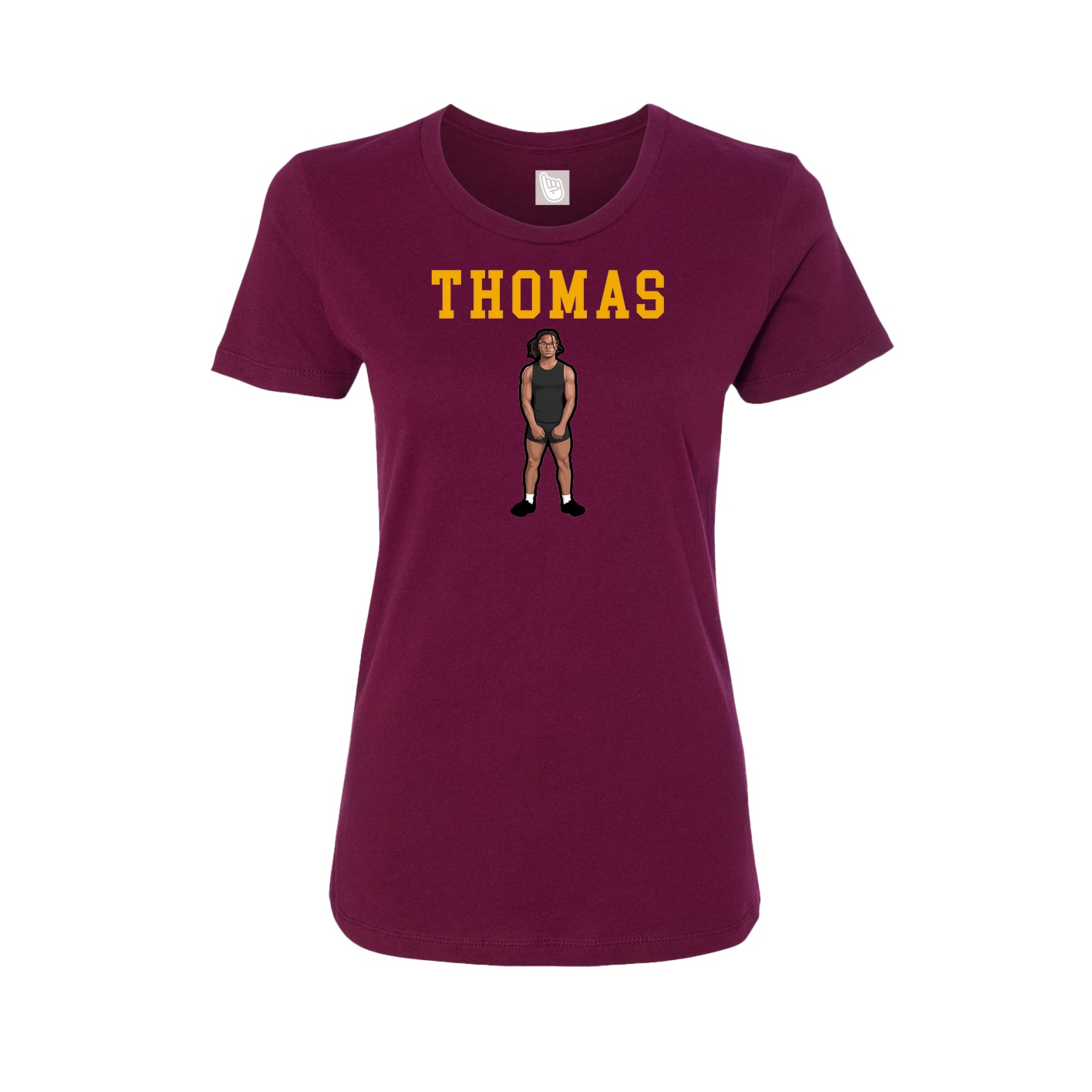 Fitted Women's Tee — Shirsey in Maroon