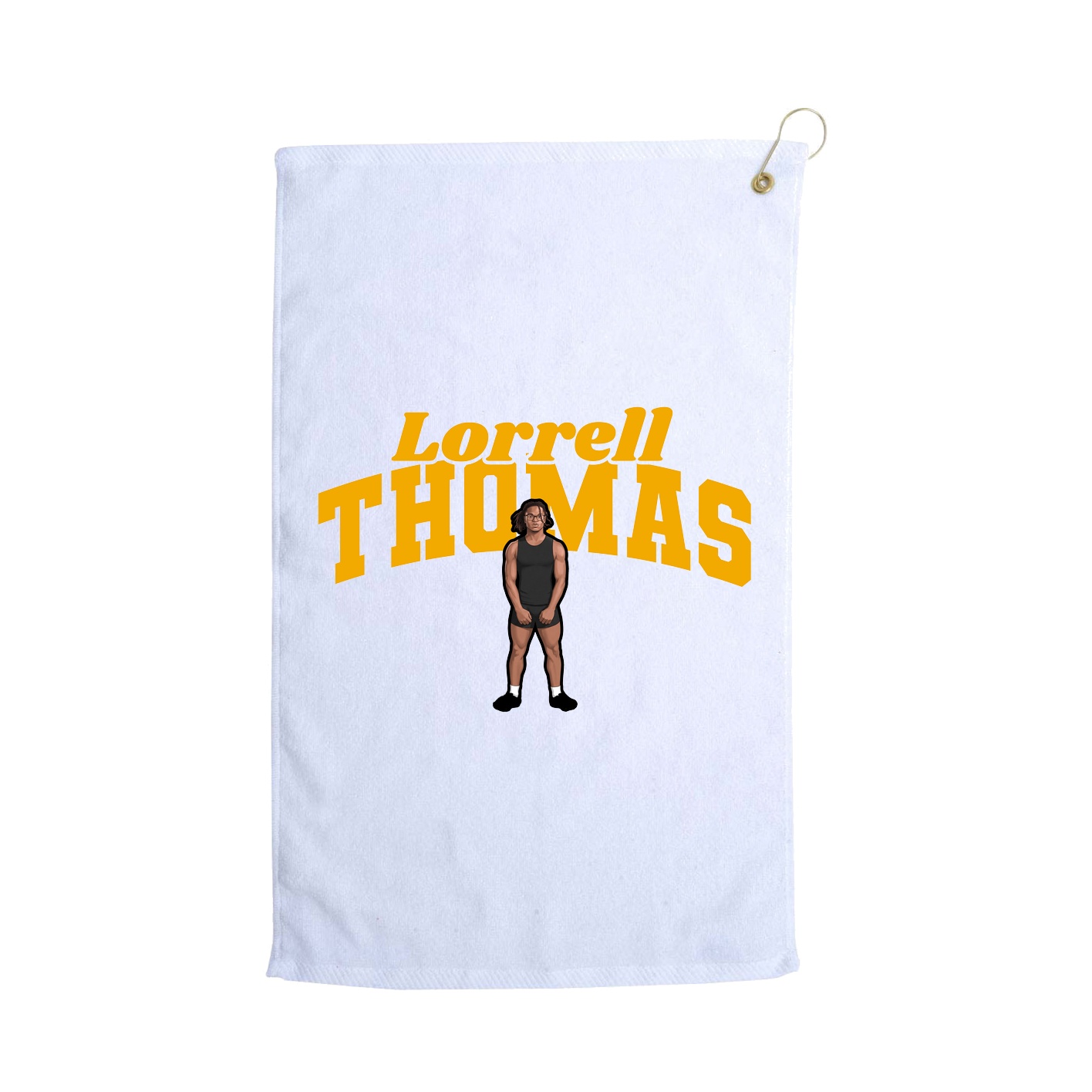 Golf Towel — Signature Arch in White