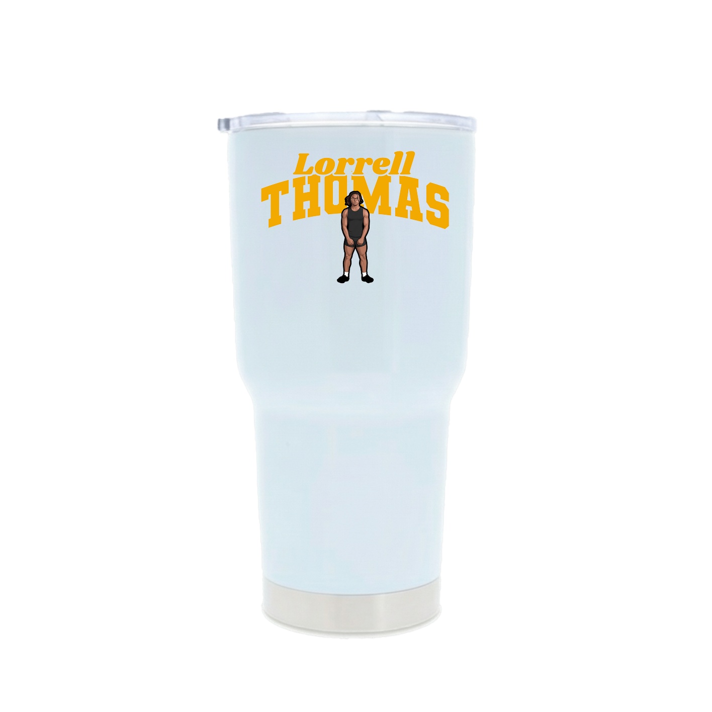 30oz Stainless Steel Tumbler — Signature Arch in White