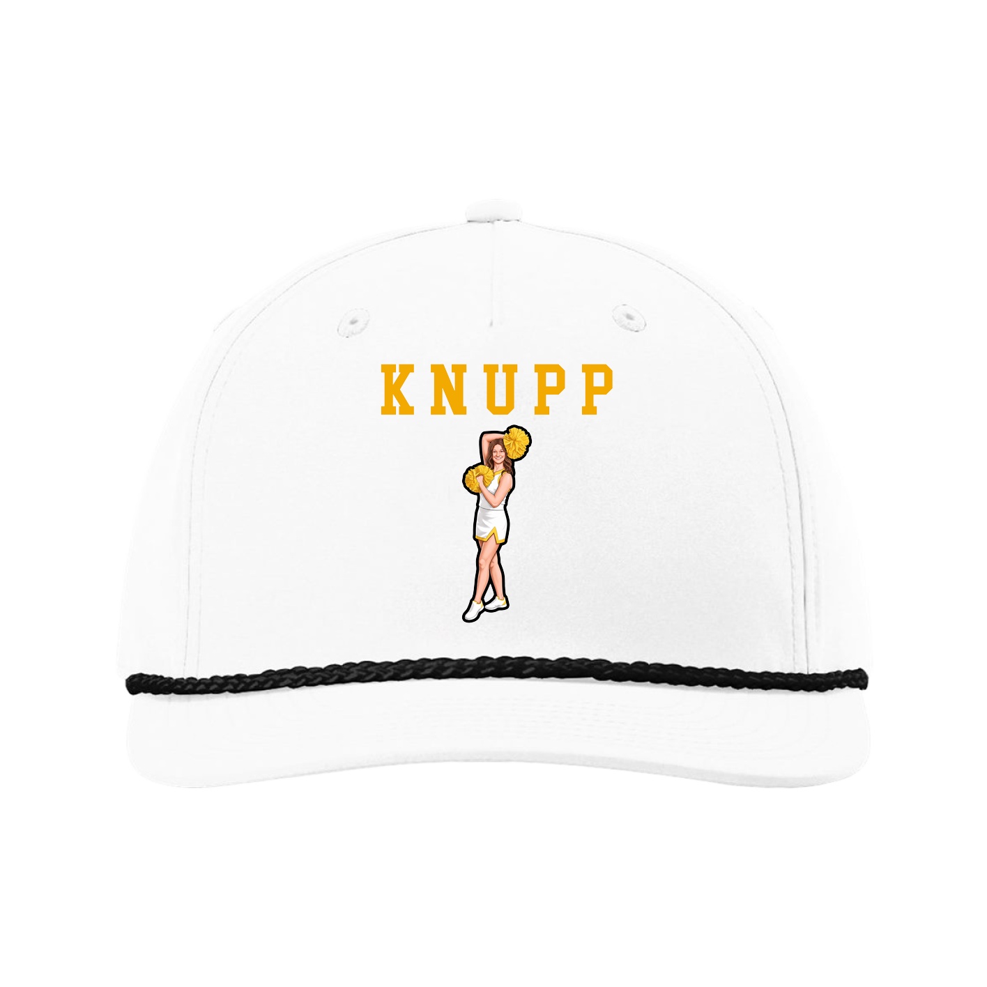 Five-Panel Classic Rope Cap — Shirsey in White