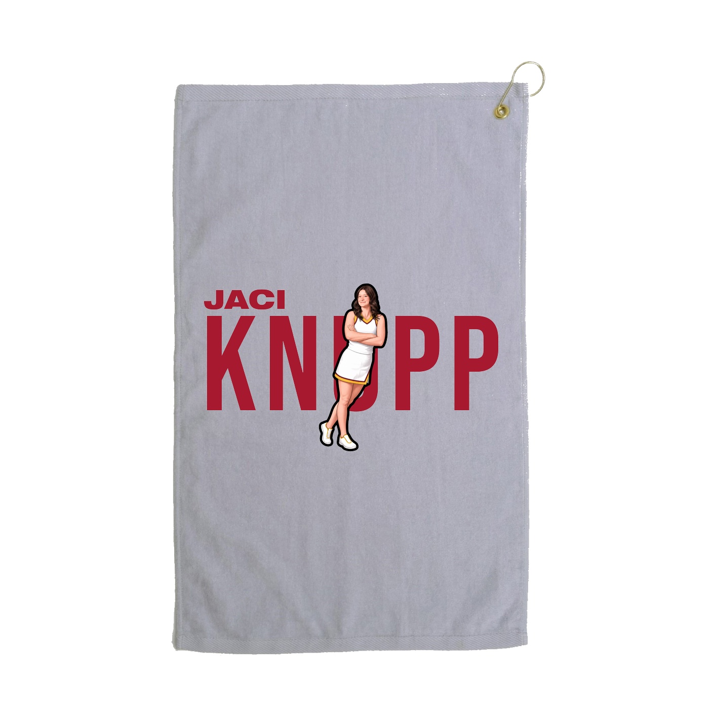 Golf Towel — Player Name in Grey
