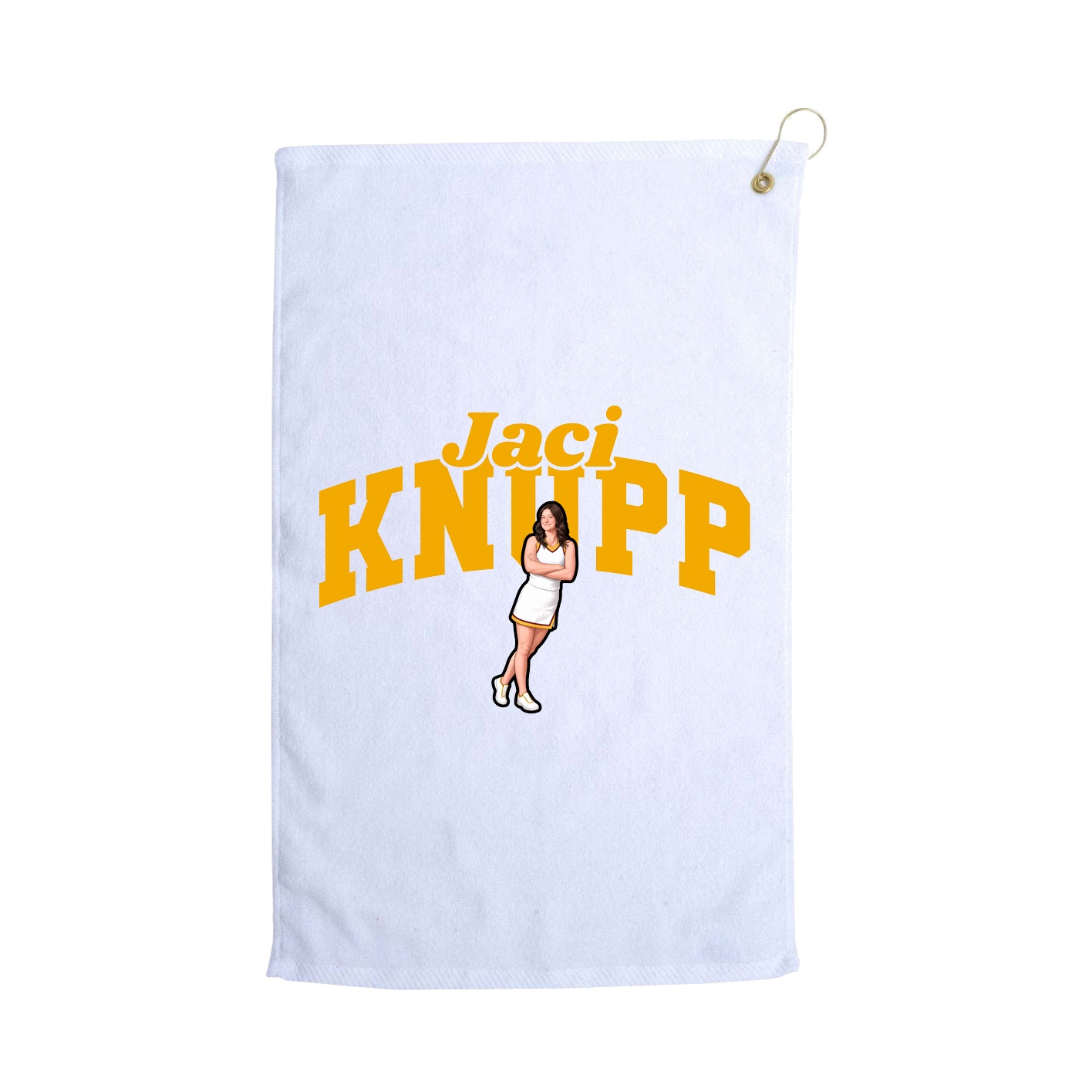 Golf Towel — Signature Arch in White