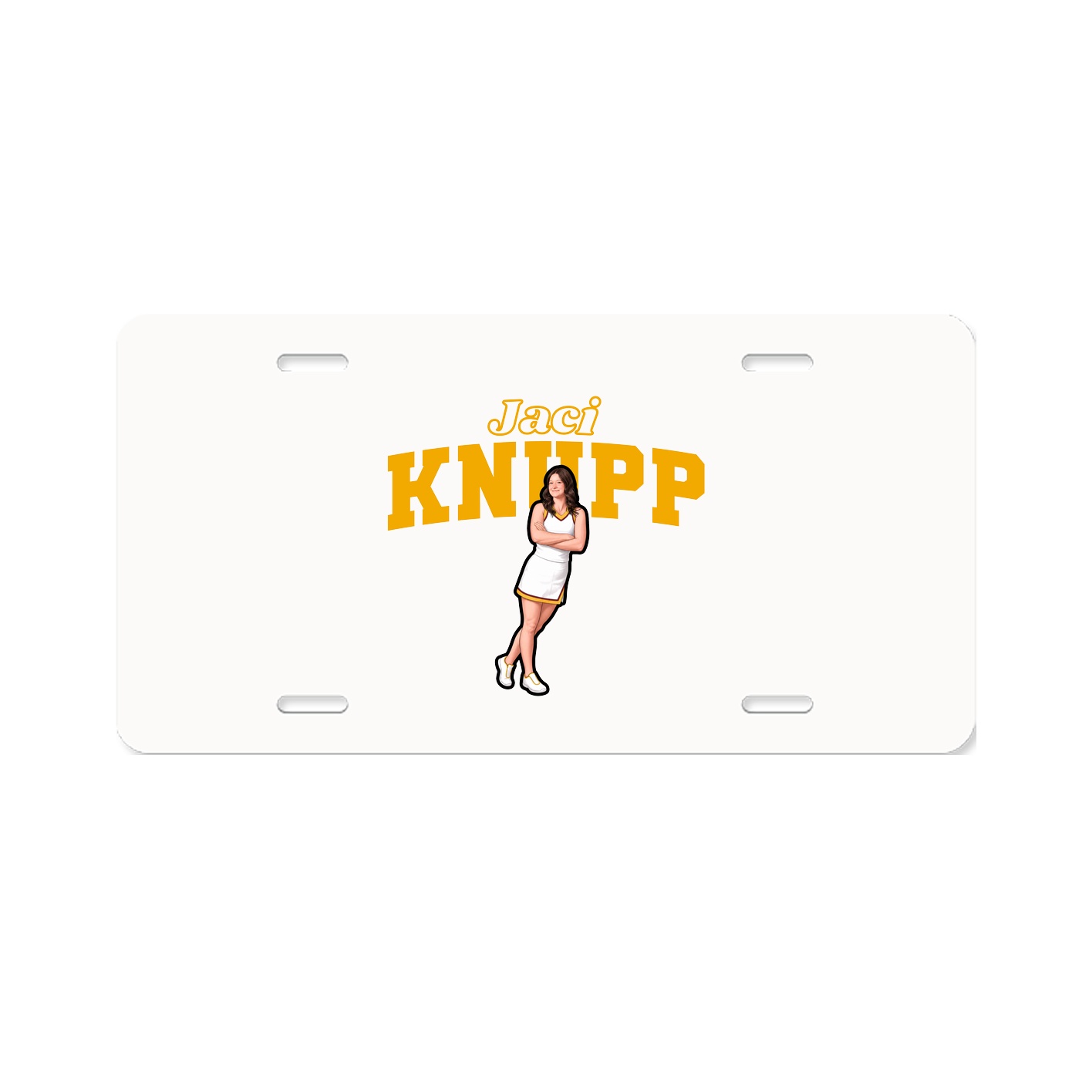 License Plate — Name Arch in Classic