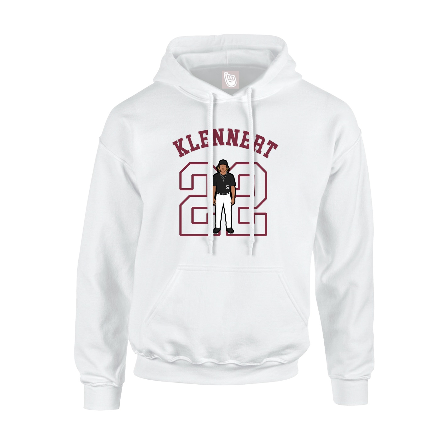 Hoodie — Shirsey Arch in White