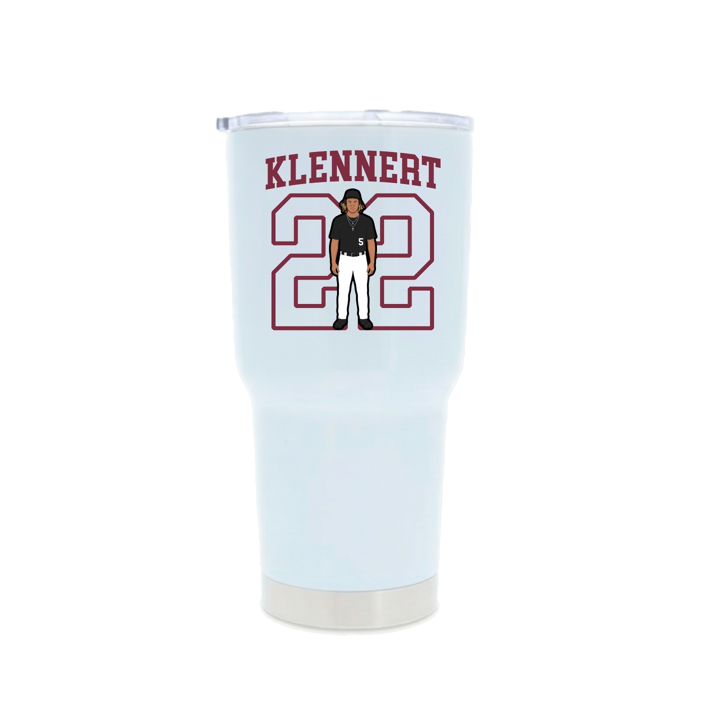 30oz Stainless Steel Tumbler — Shirsey in White