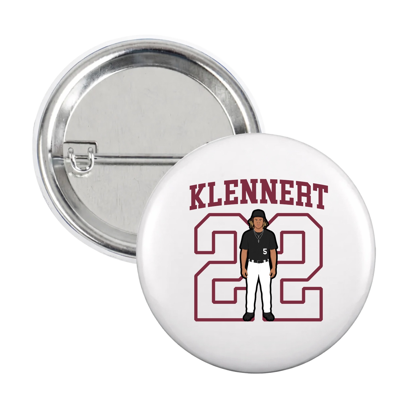 Game Day Button — Shirsey in White