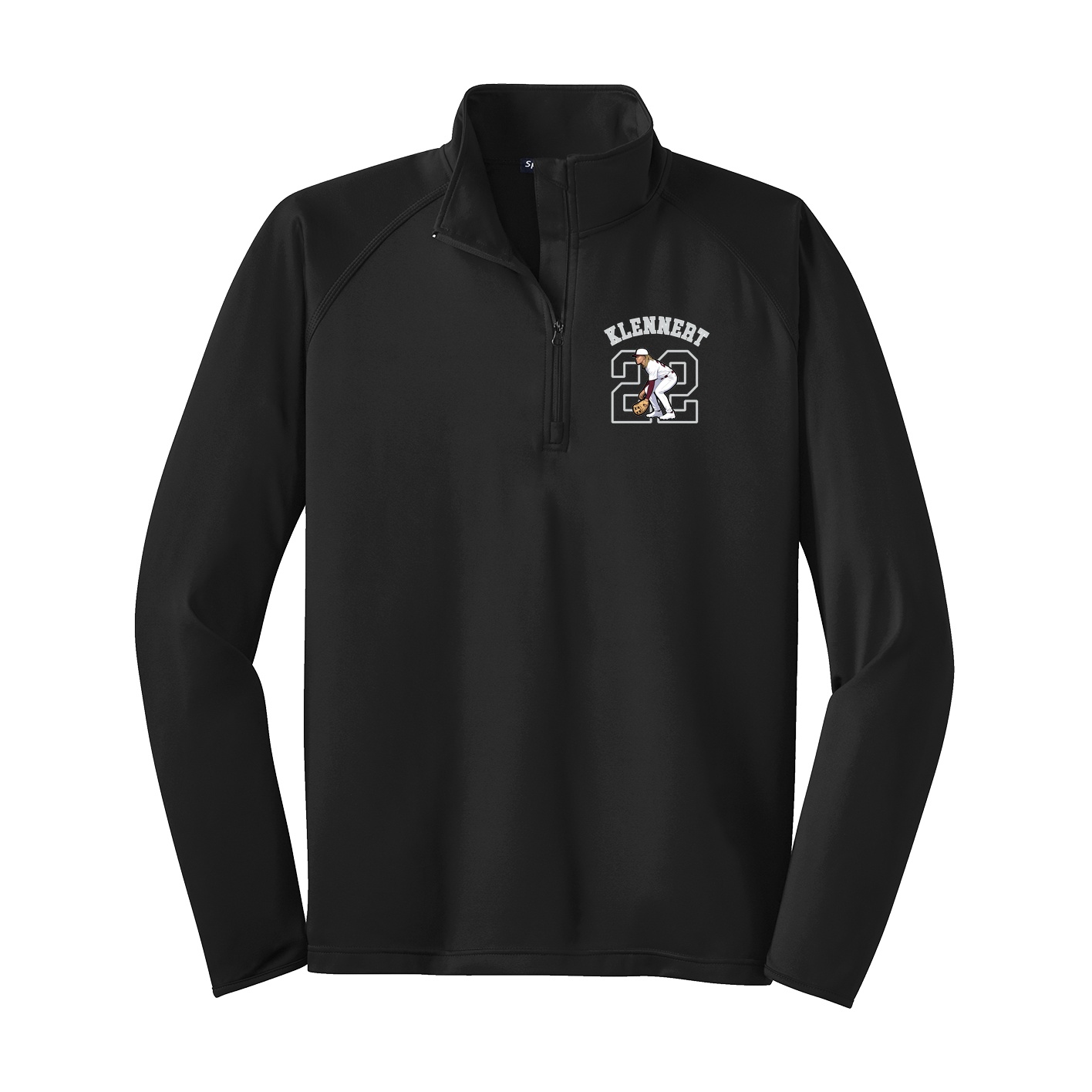Q-Zip Pullover — Shirsey Arch in Black