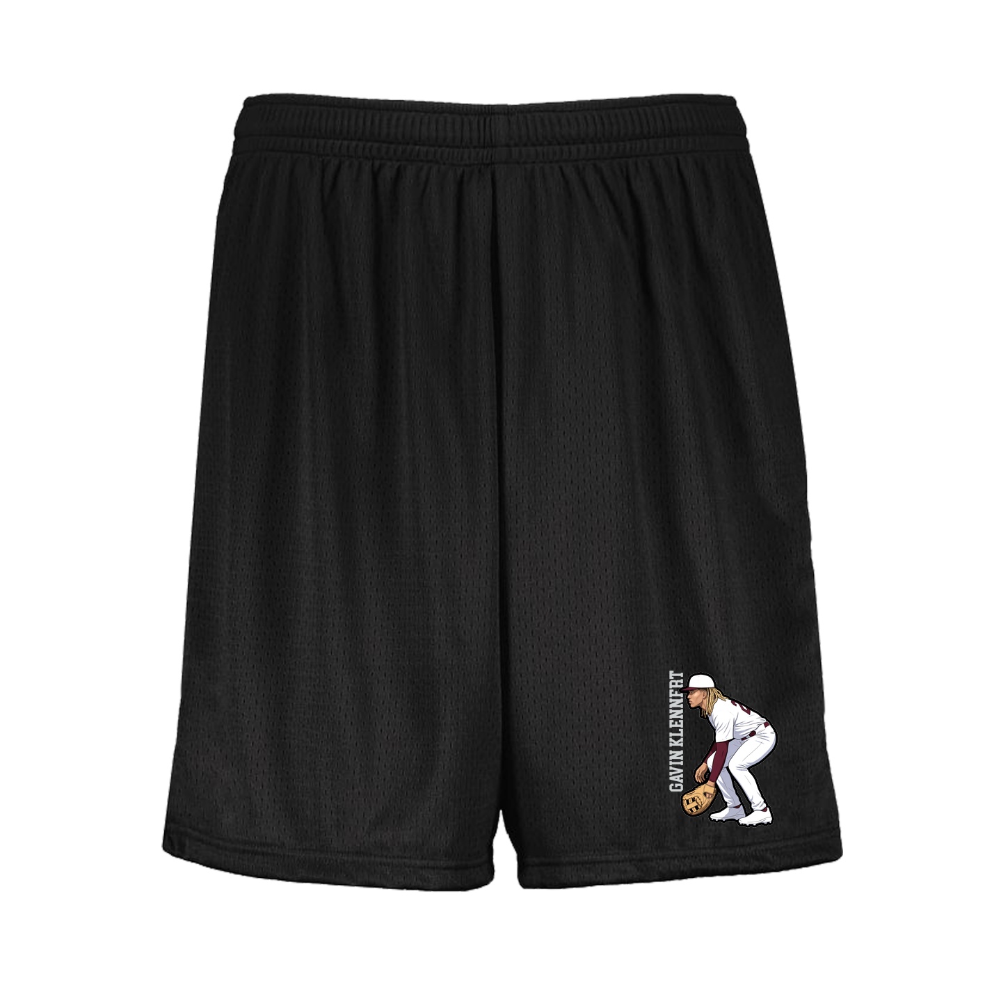 Shorts — Name Vertical in Black