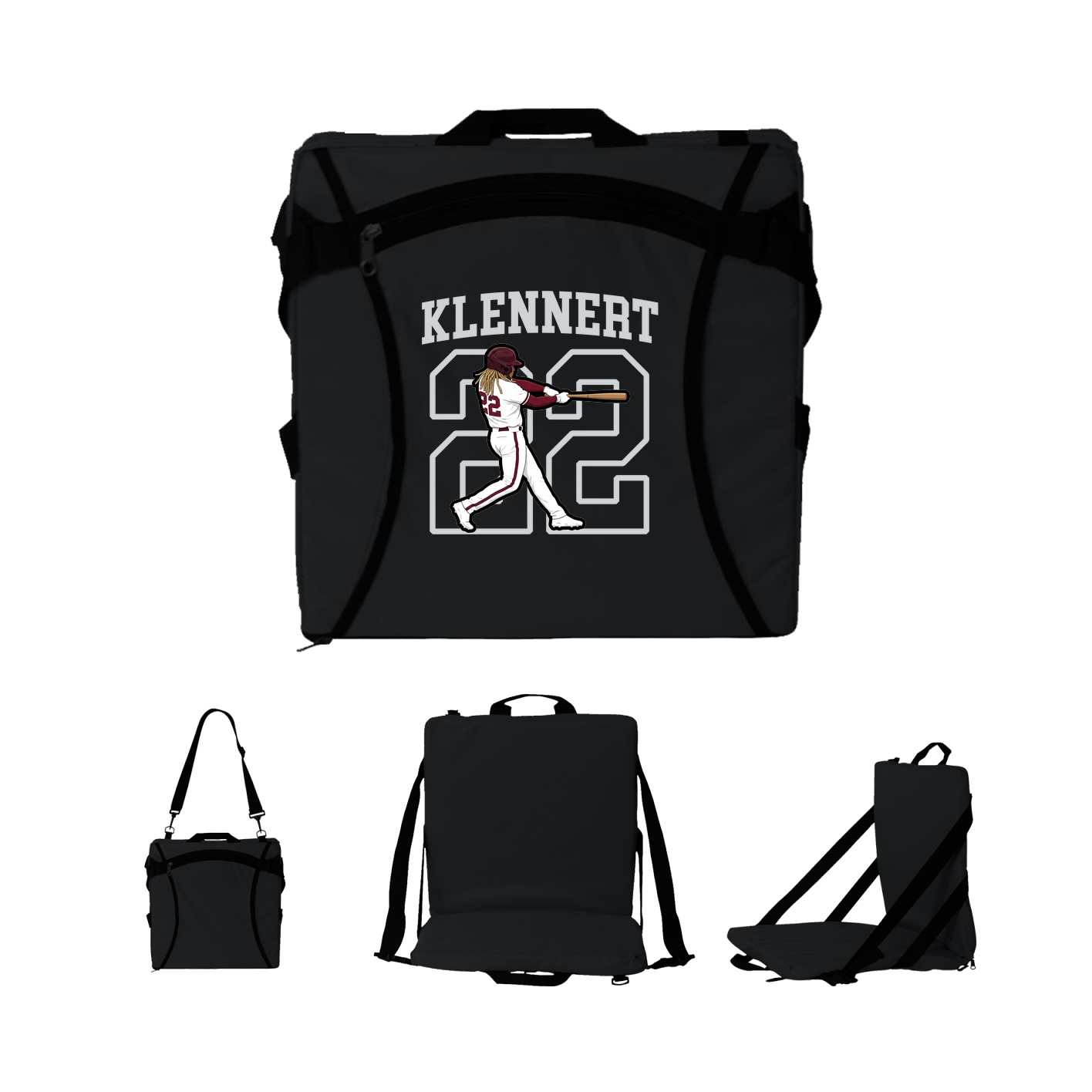 Folding Stadium Seat — Shirsey in Black