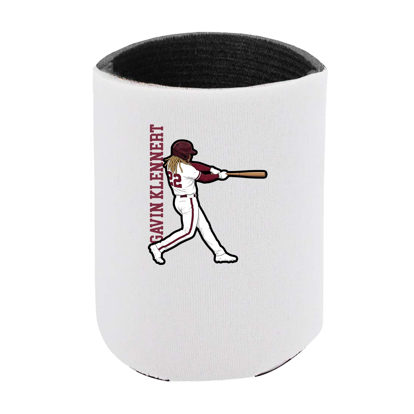 Can Holder — Name Vertical in White