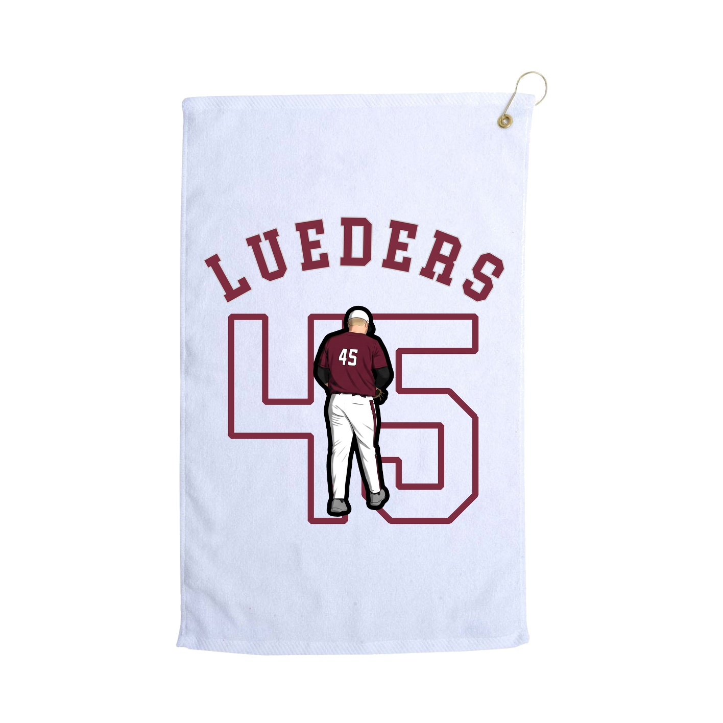 Golf Towel — Shirsey Arch in White