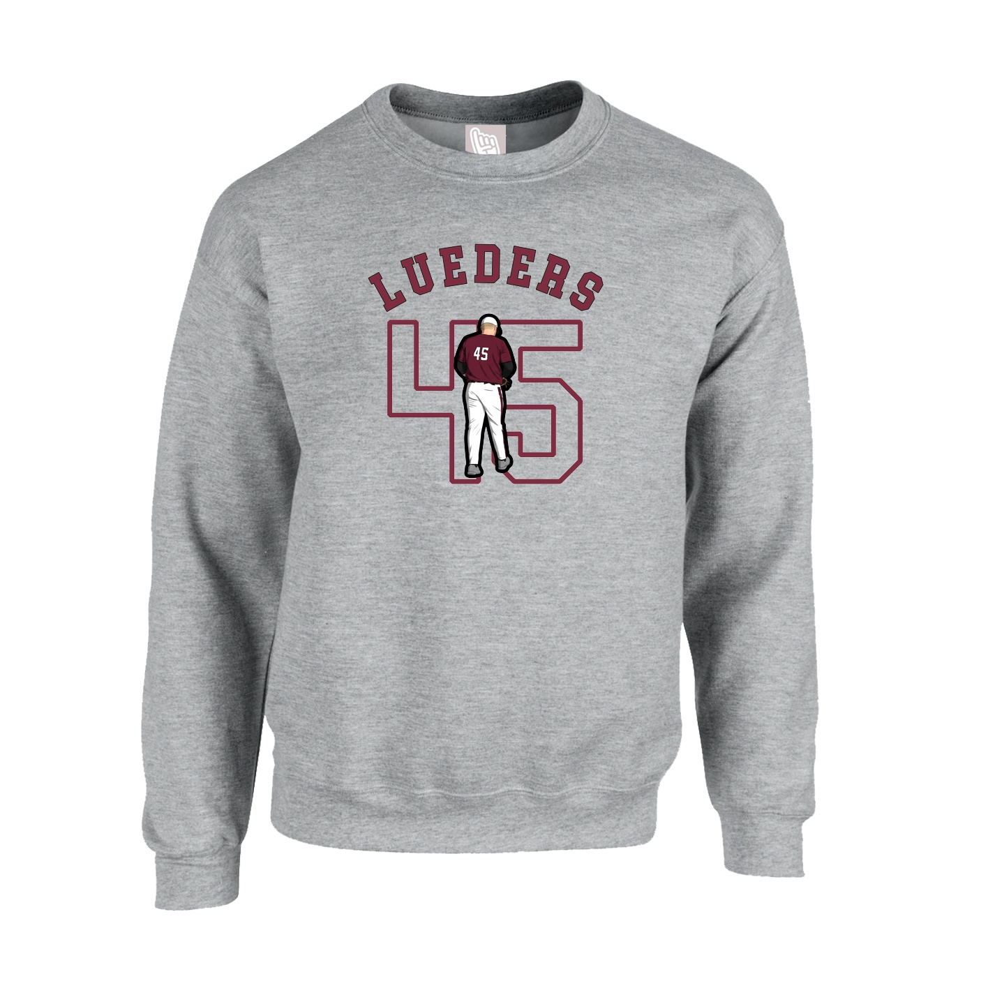 Fleece Crew — Shirsey Arch in Grey