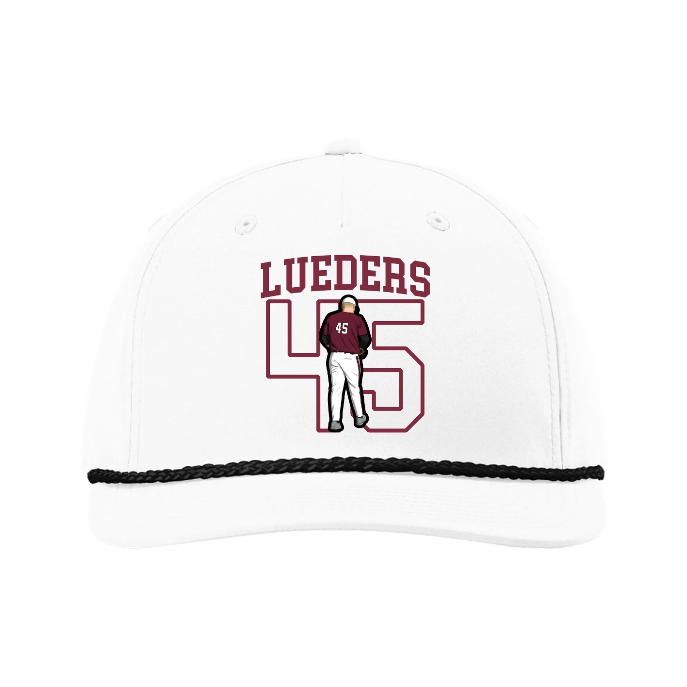 Five-Panel Classic Rope Cap — Shirsey in White