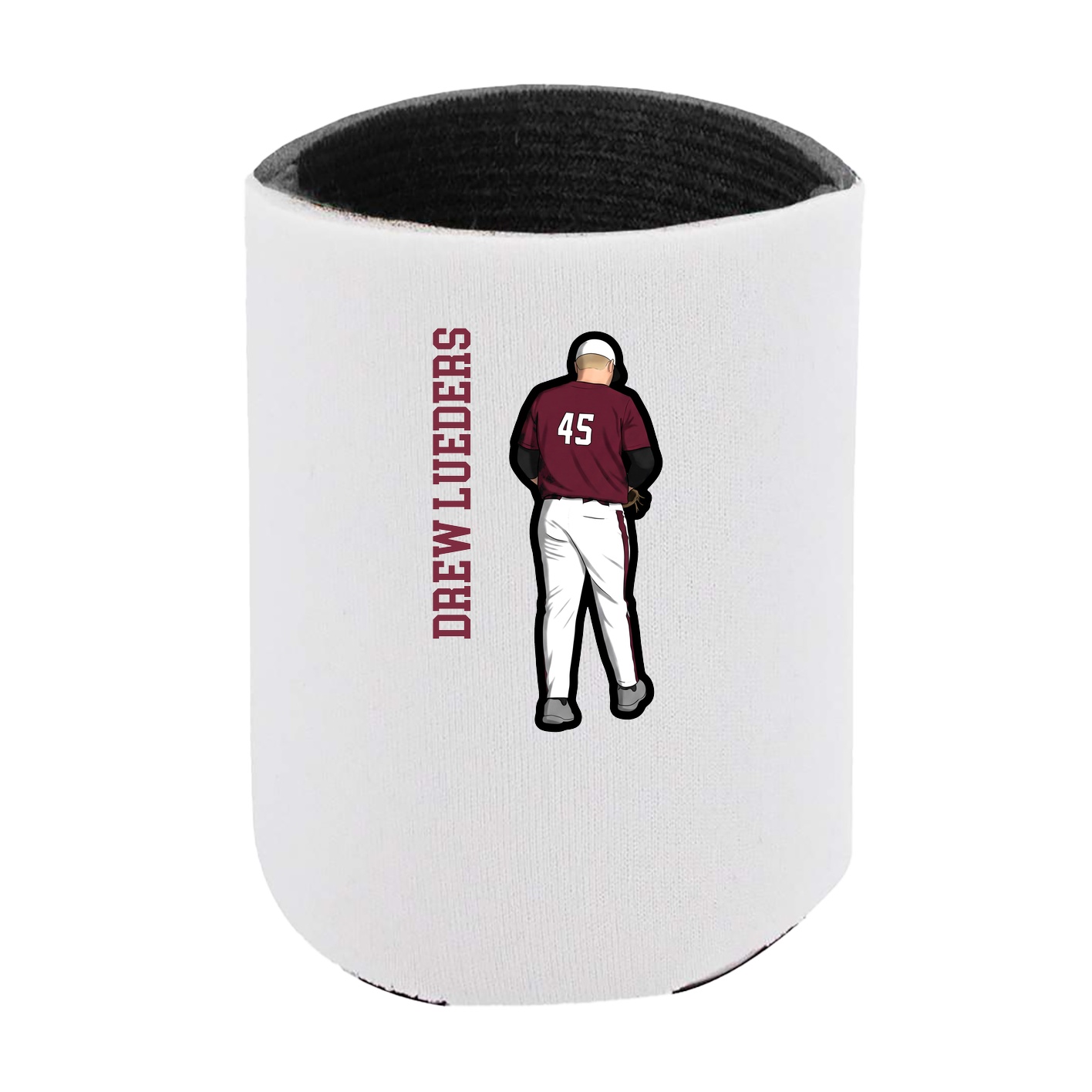 Can Holder — Name Vertical in White