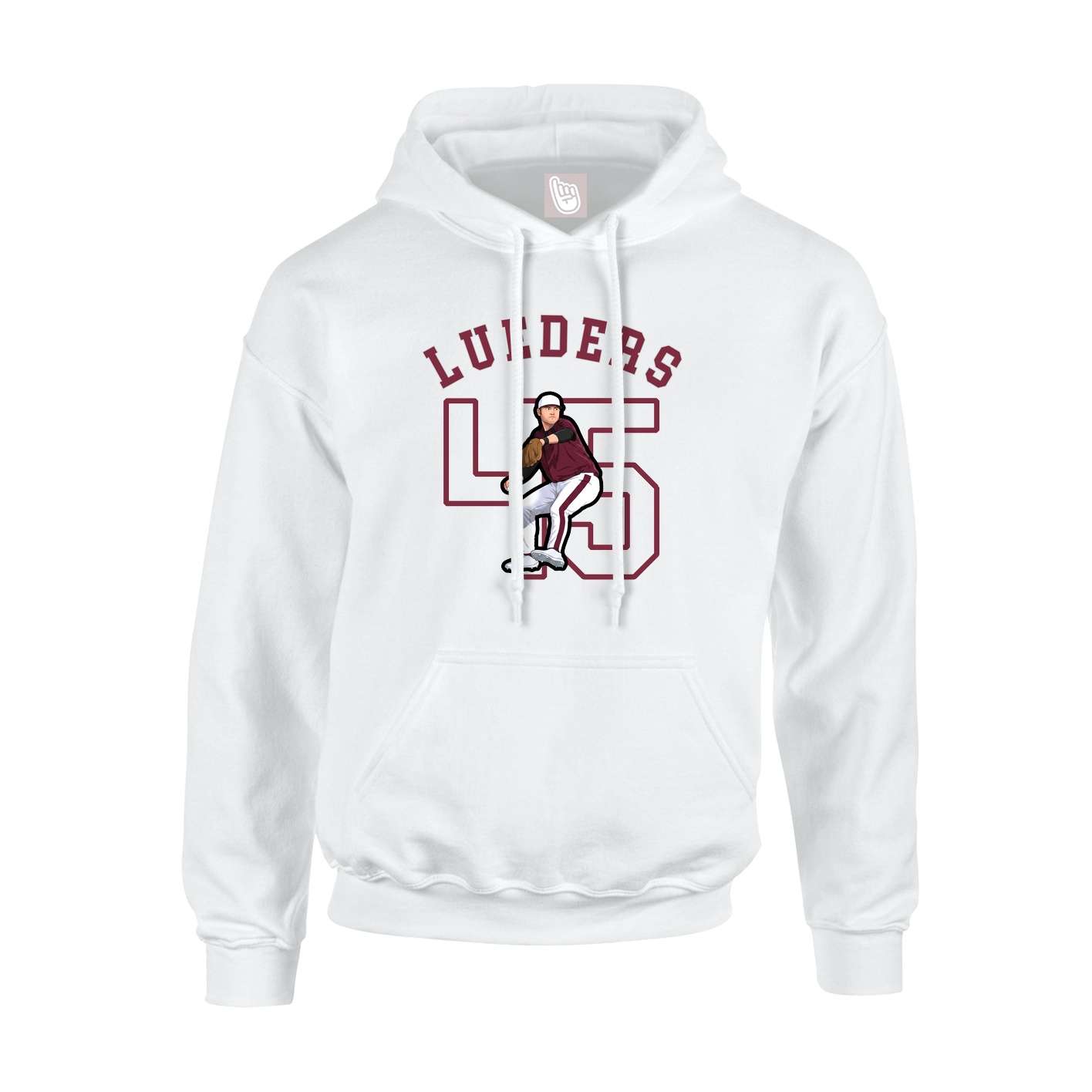 Hoodie — Shirsey Arch in White
