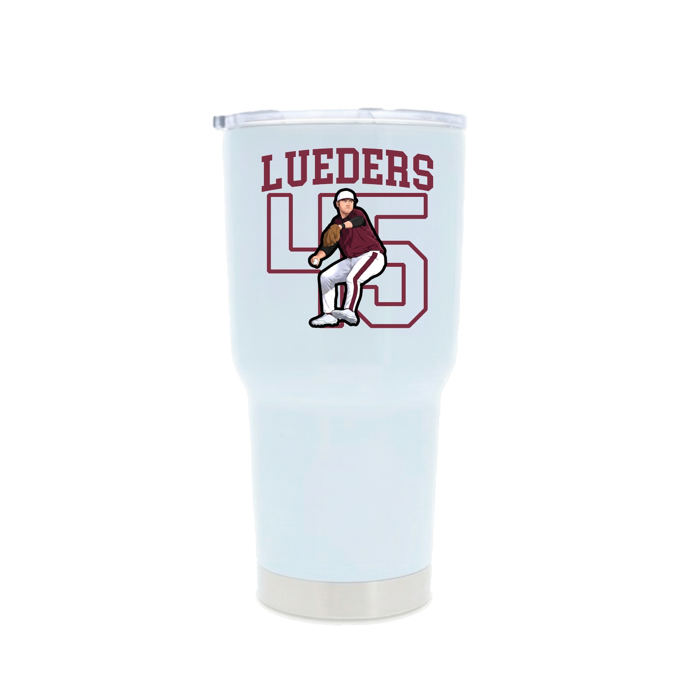 30oz Stainless Steel Tumbler — Shirsey in White