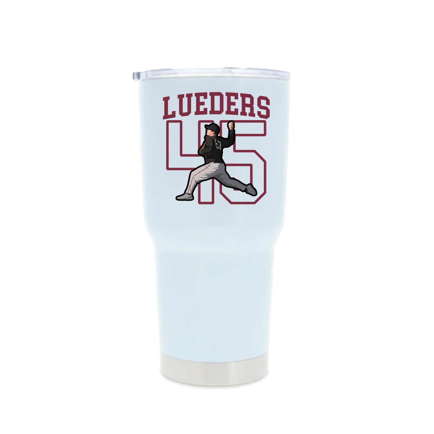 30oz Stainless Steel Tumbler — Shirsey in White