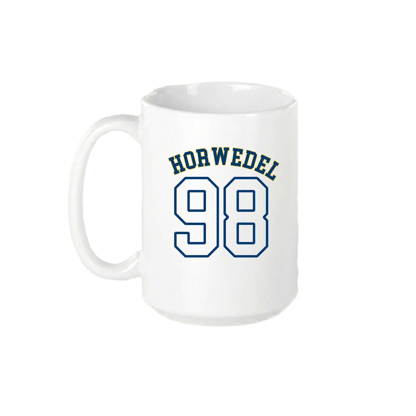 15oz Coffee Mug — Shirsey Arch in White