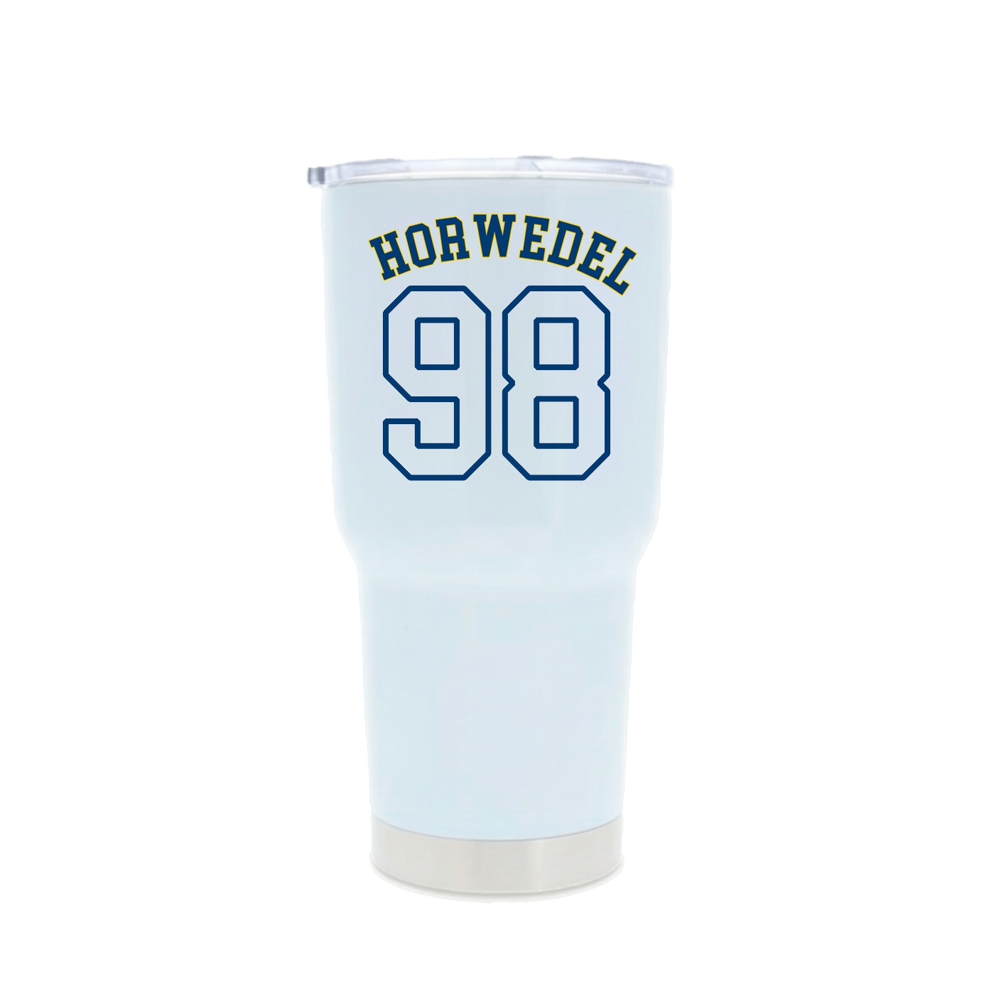 30oz Stainless Steel Tumbler — Shirsey Arch in White