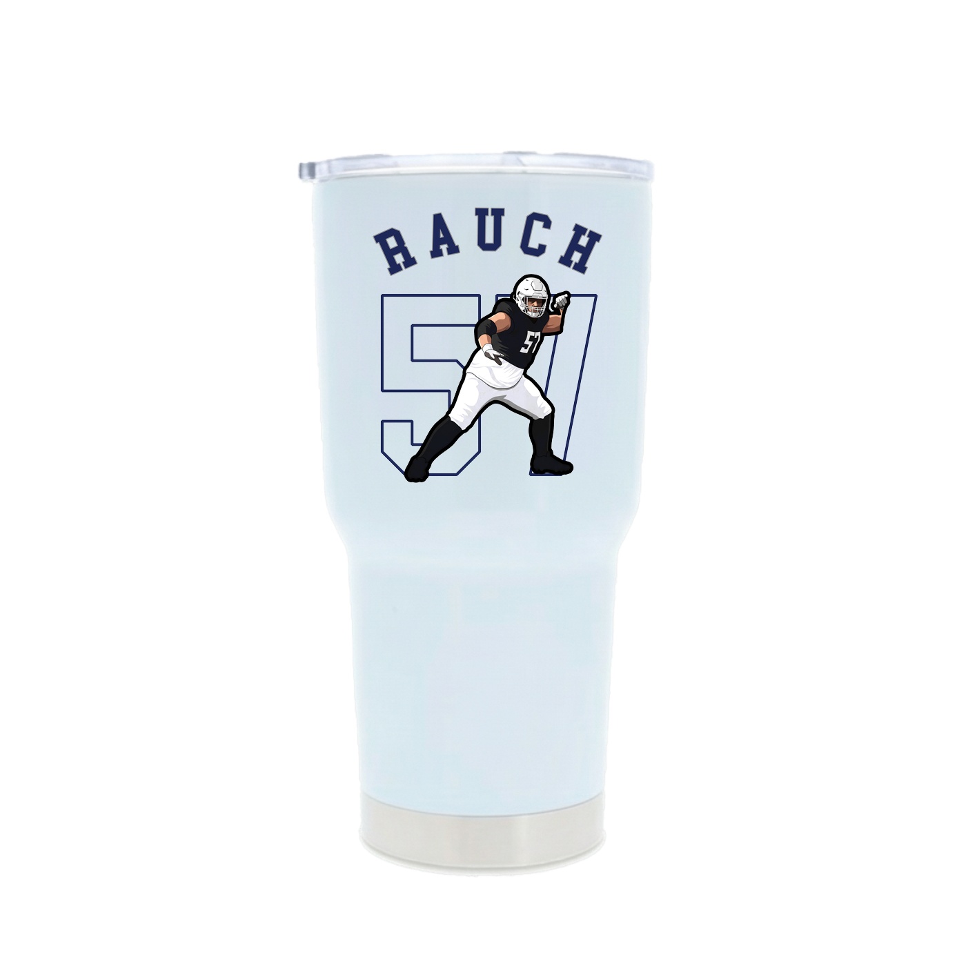 30oz Stainless Steel Tumbler — Shirsey Arch in White