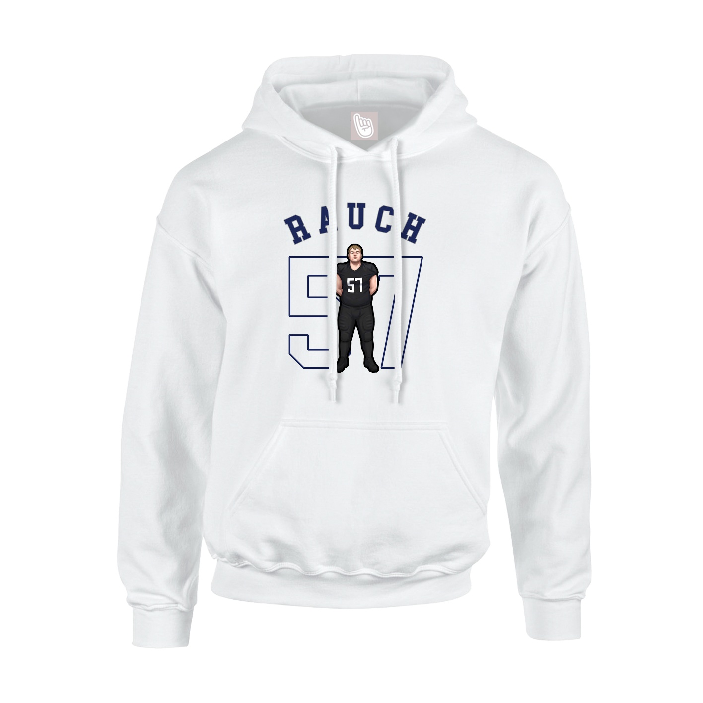 Youth Hoodie — Shirsey Arch in White