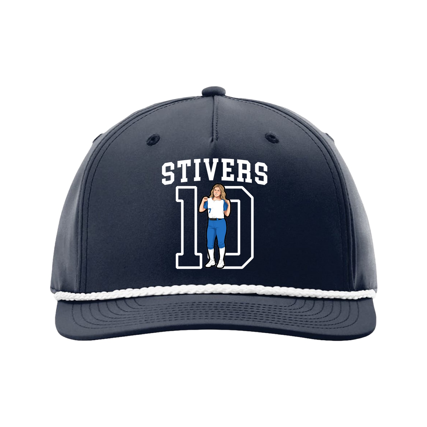 Five-Panel Classic Rope Cap — Shirsey in Navy