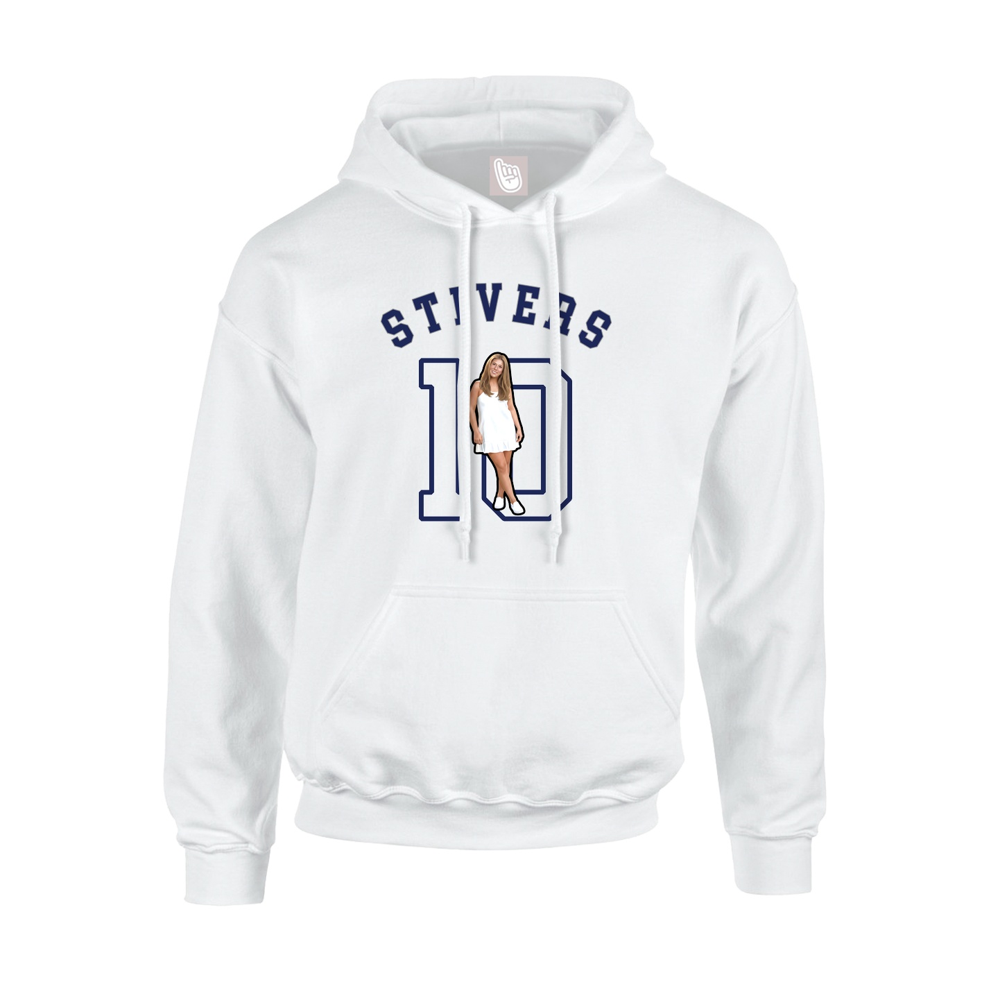 Hoodie — Shirsey Arch in White
