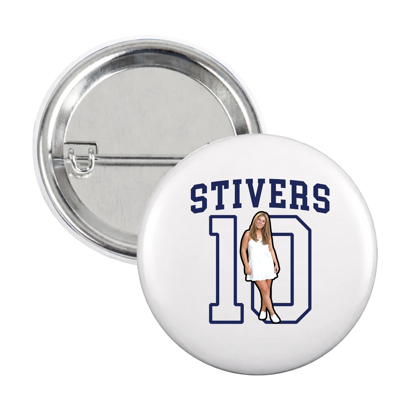 Game Day Button — Shirsey in White
