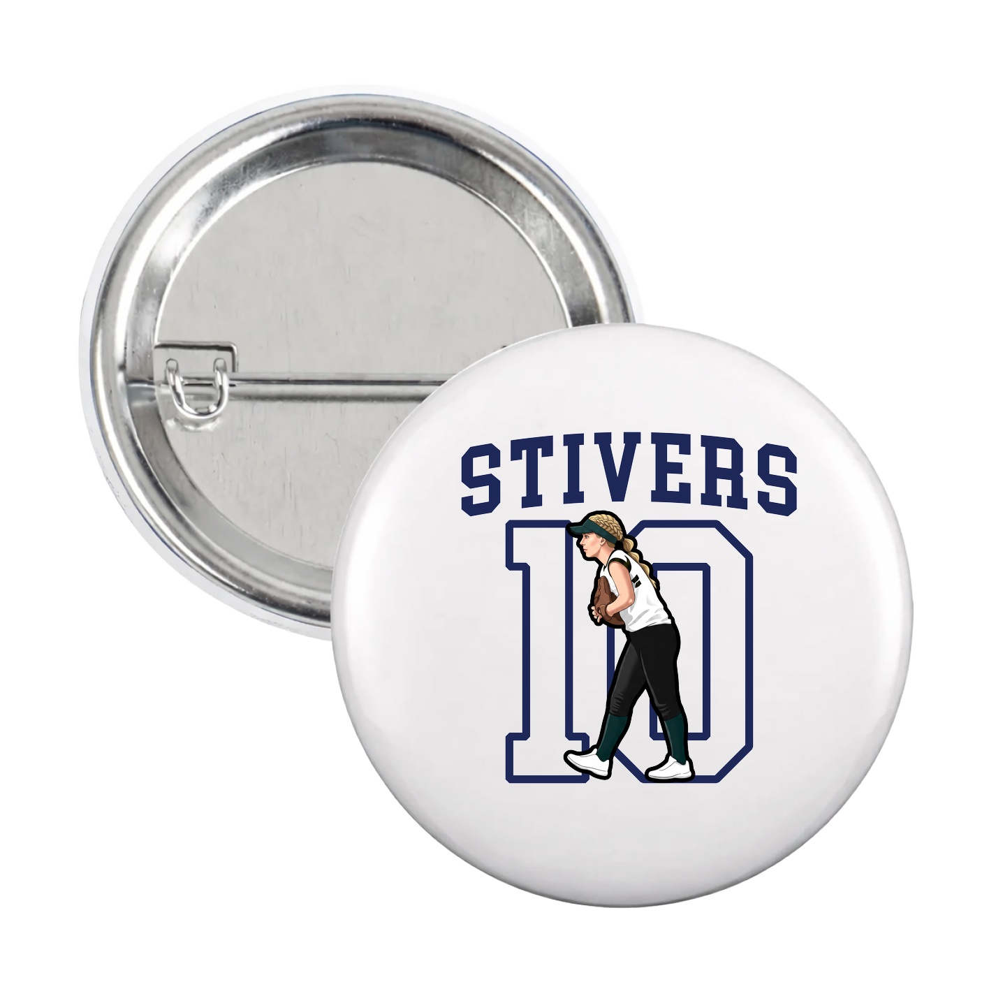 Game Day Button — Shirsey in White