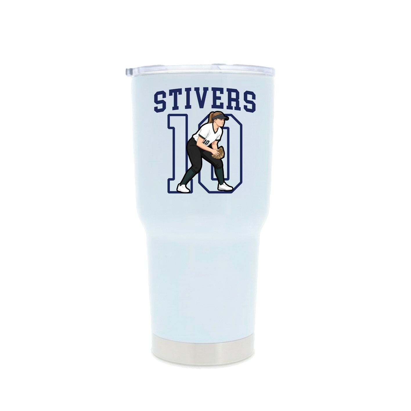 30oz Stainless Steel Tumbler — Shirsey in White