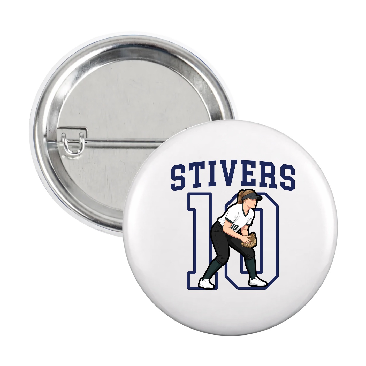 Game Day Button — Shirsey in White