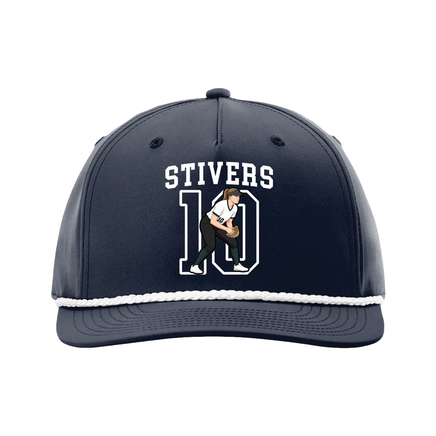 Five-Panel Classic Rope Cap — Shirsey in Navy