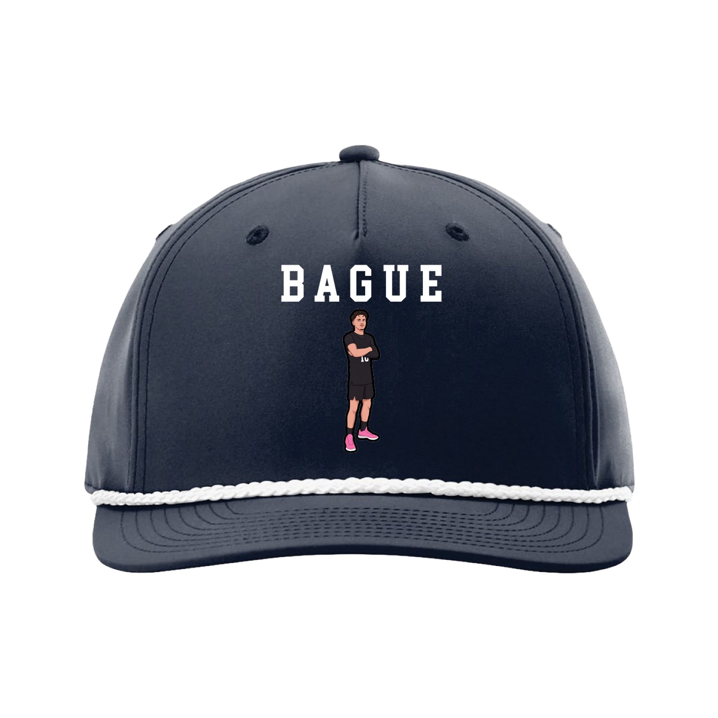 Five-Panel Classic Rope Cap — Shirsey in Navy