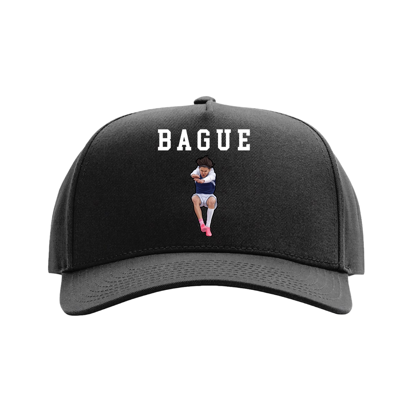 Full Fabric Five-Panel Champ Cap — Shirsey in Black