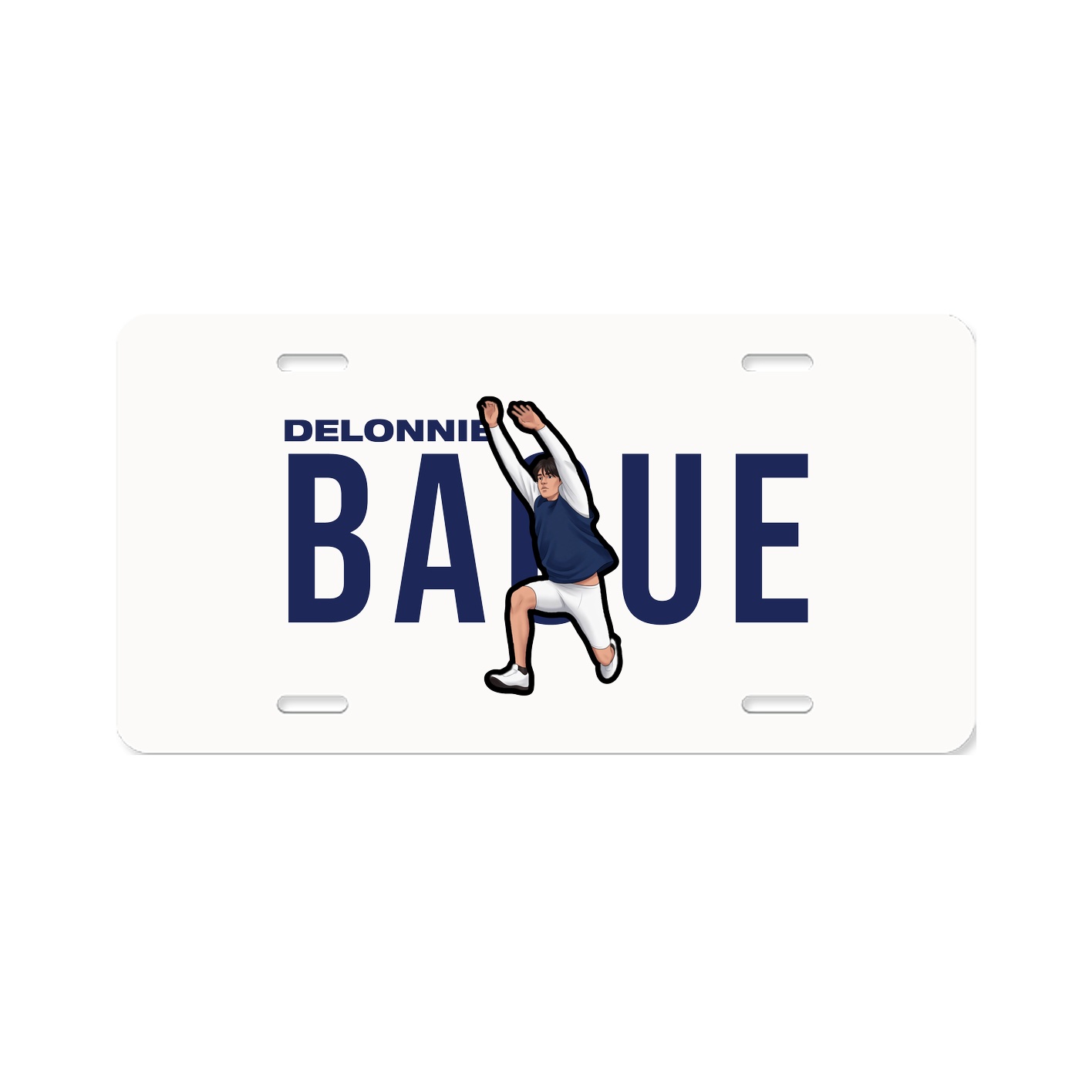 License Plate — Player Name in Classic