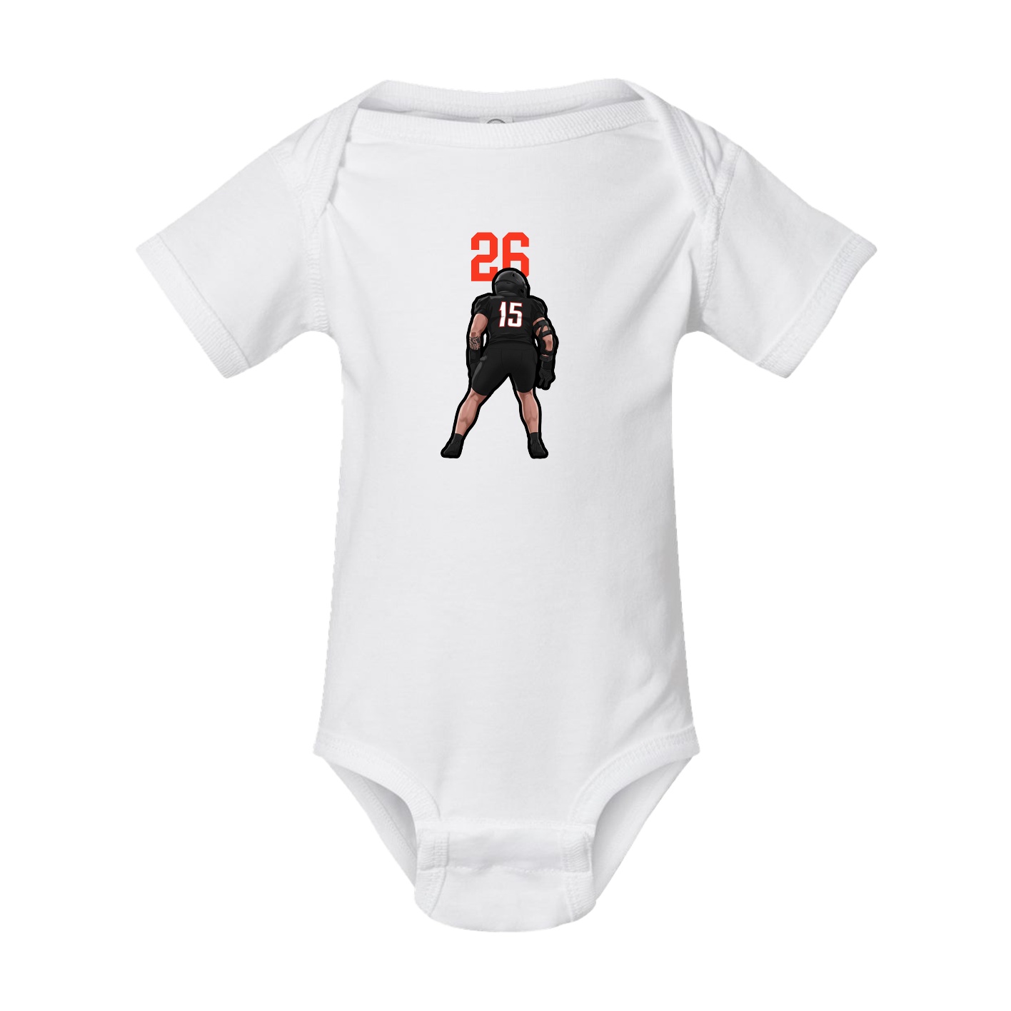Baby Onesie — Number Top in White