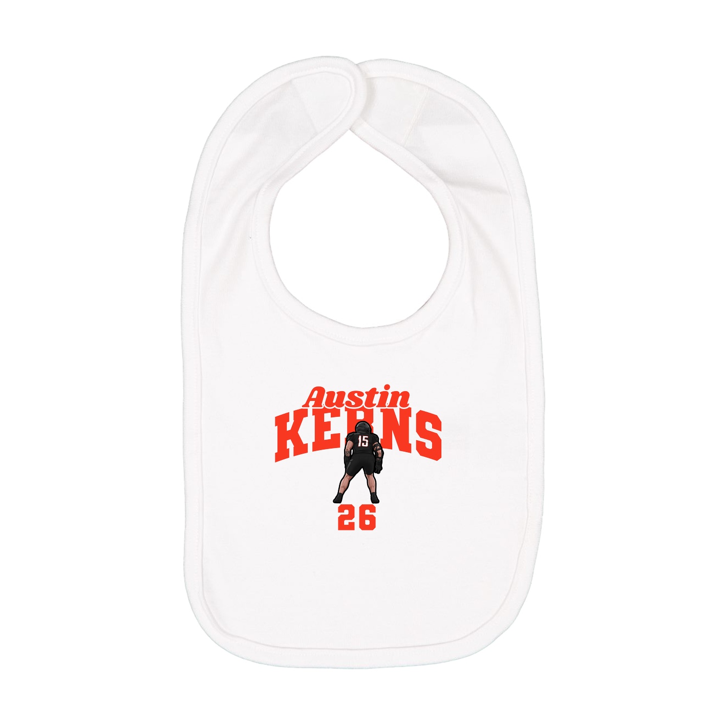 Infant Bib — Signature Arch in White