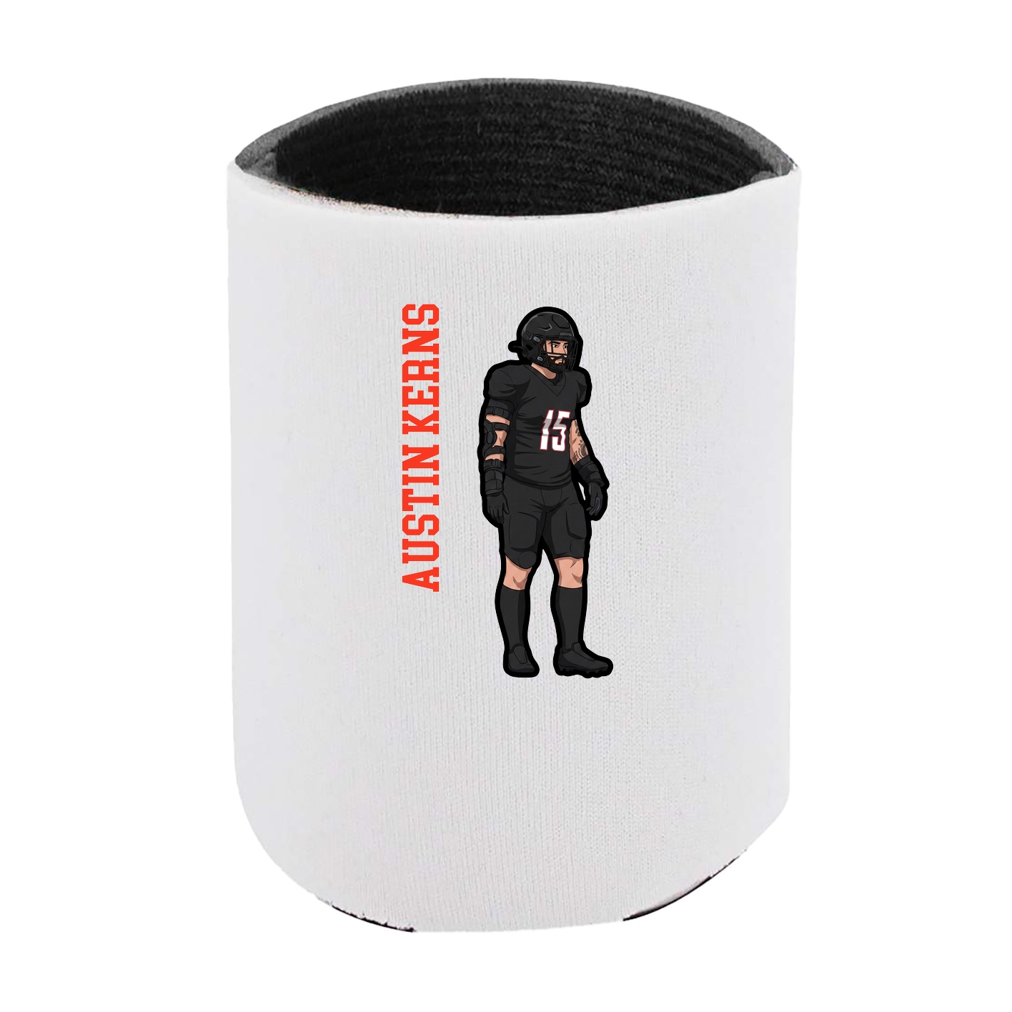 Can Holder — Name Vertical in White
