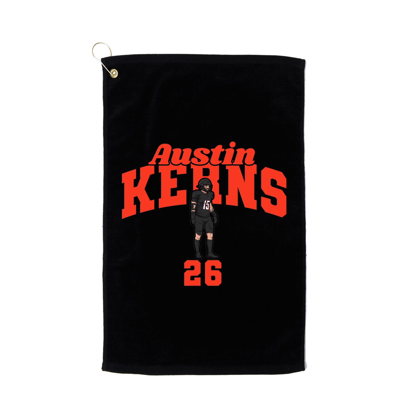 Golf Towel — Signature Arch in Black