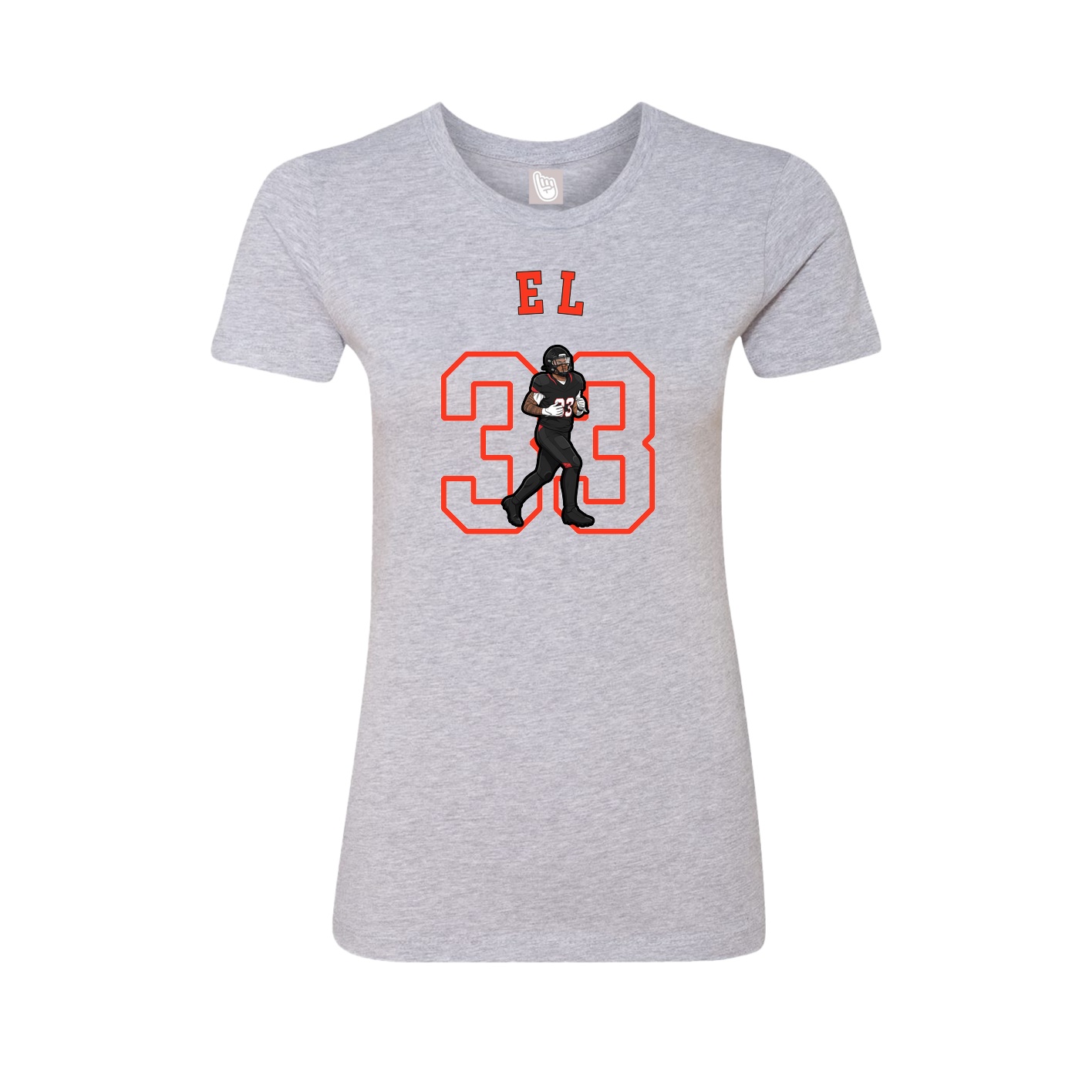 Fitted Women's Tee — Shirsey Arch in Grey