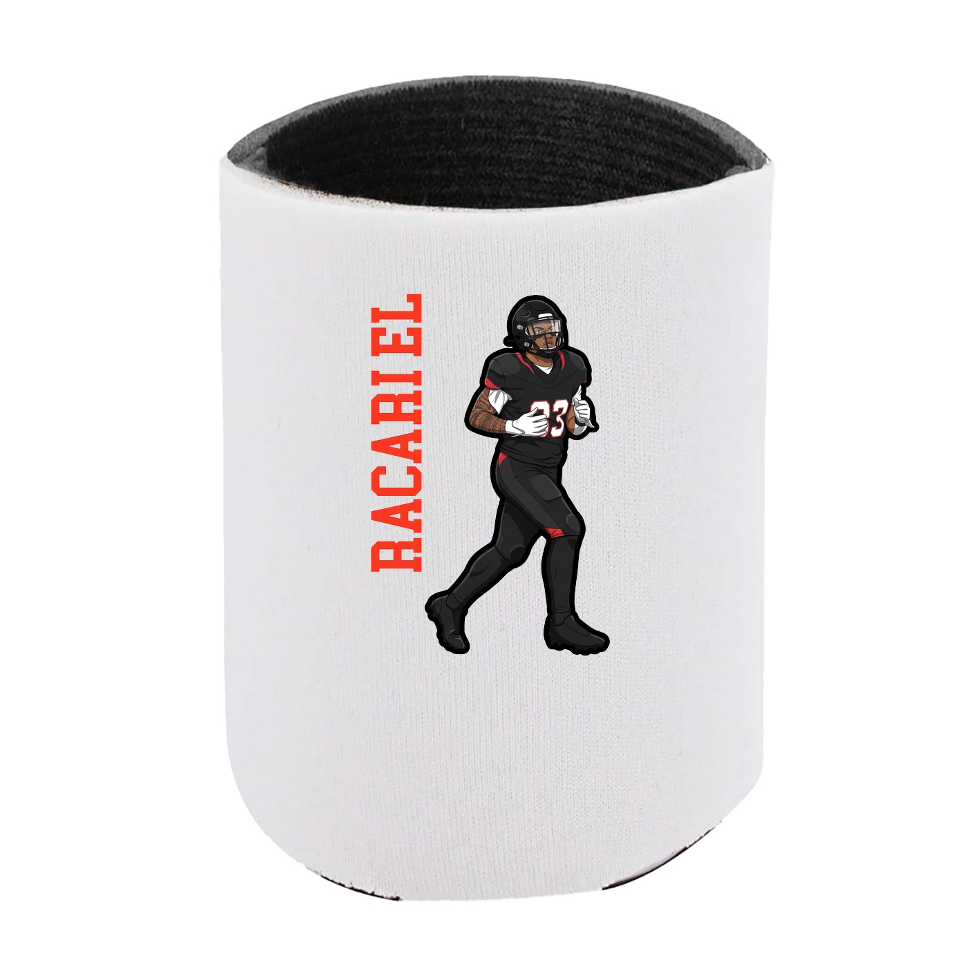 Can Holder — Name Vertical in White