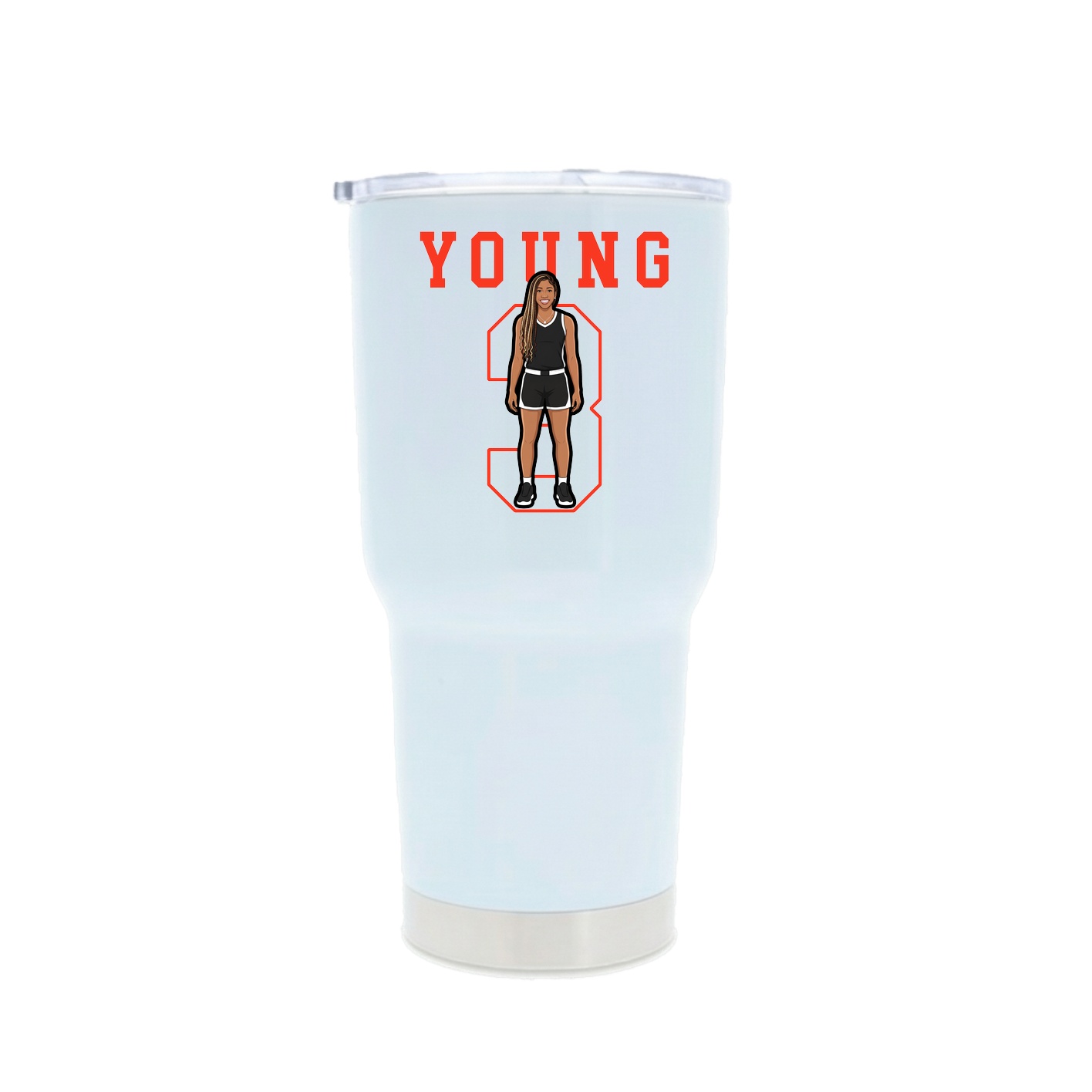 30oz Stainless Steel Tumbler — Shirsey in White