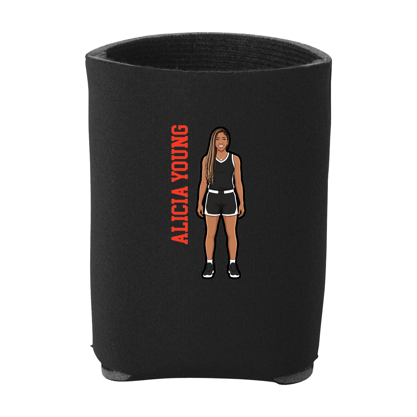 Can Holder — Name Vertical in Black