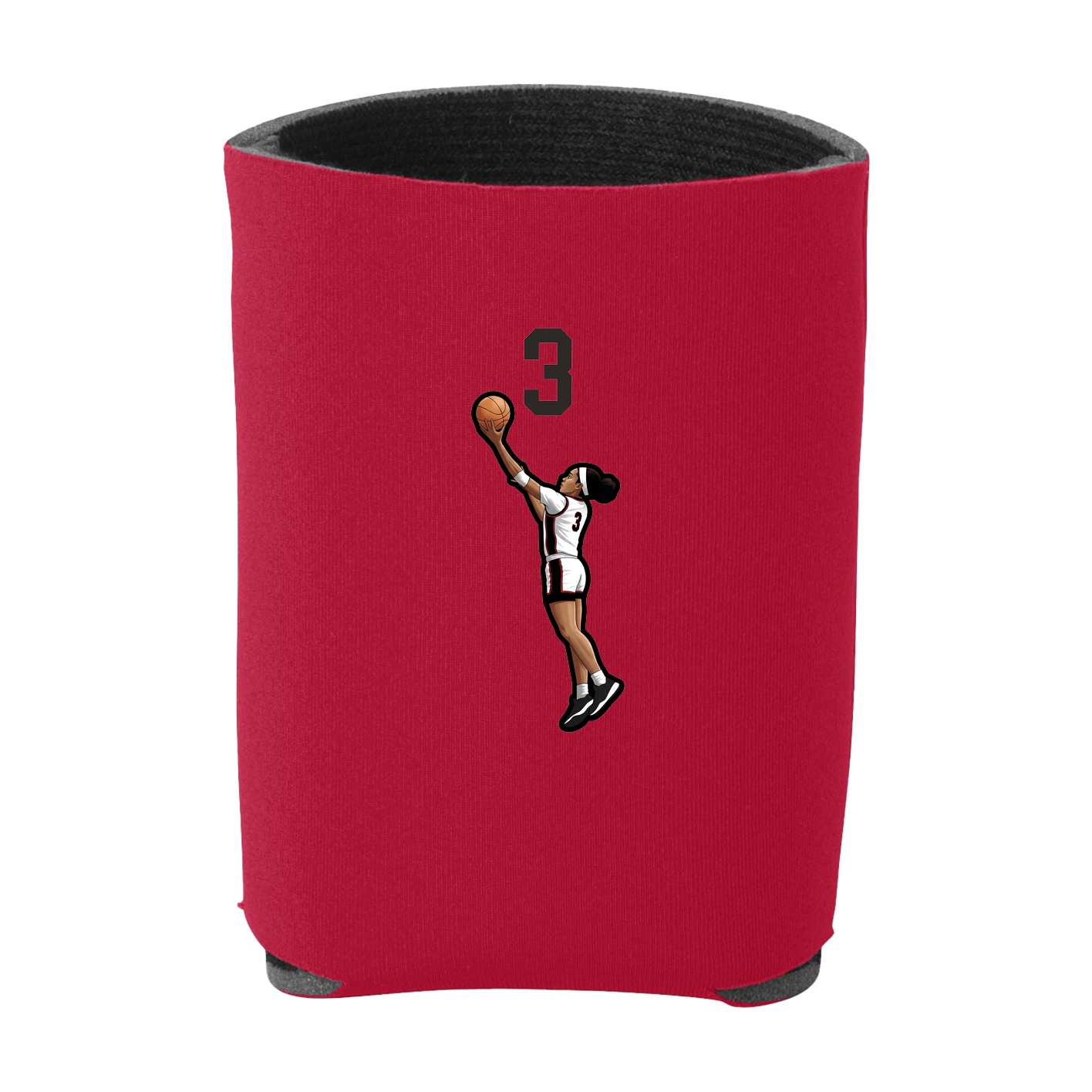 Can Holder — Number Top in Red