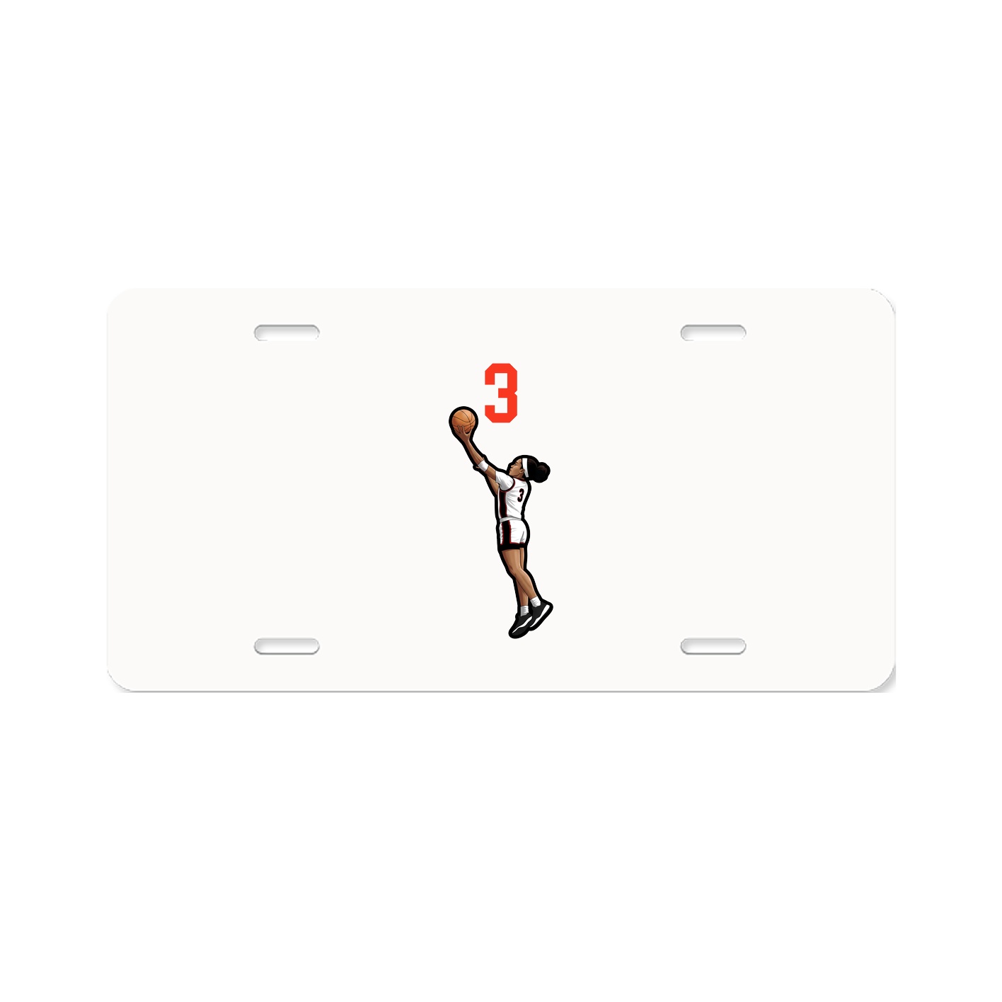 License Plate — Number Top in Classic