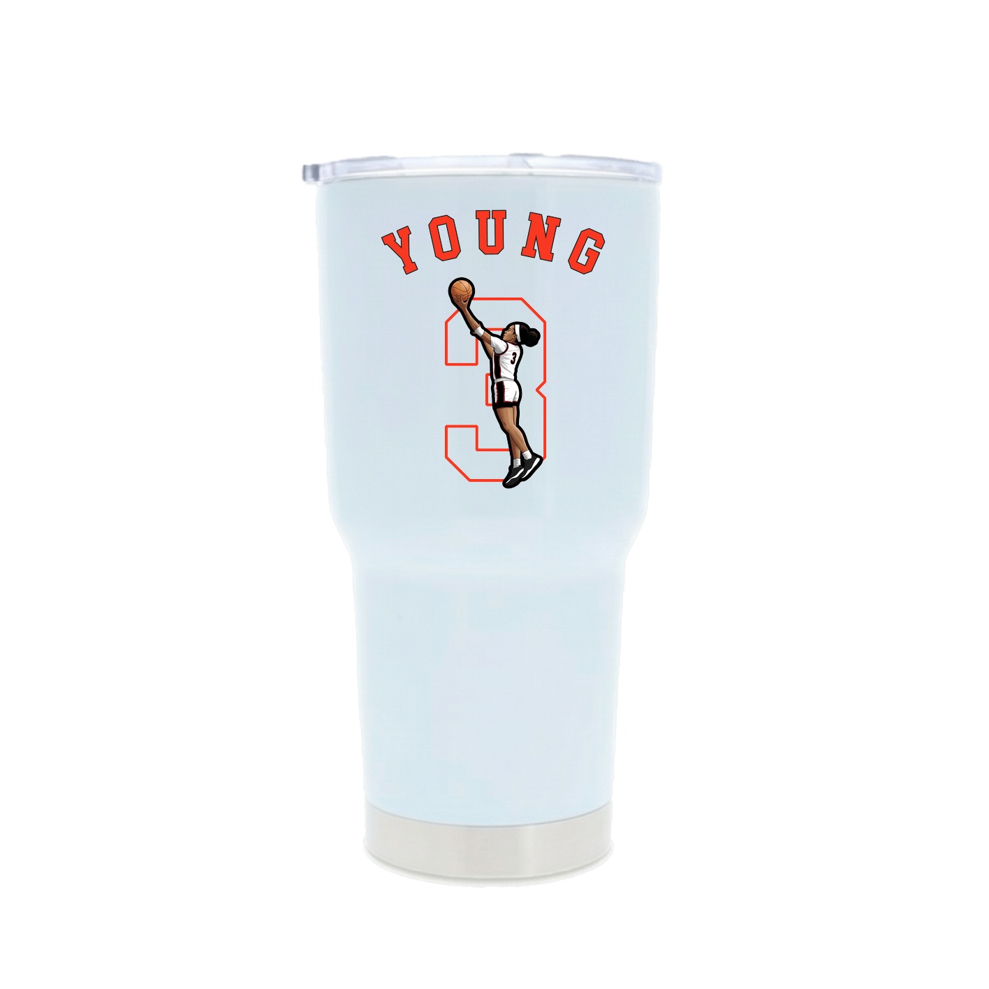 30oz Stainless Steel Tumbler — Shirsey Arch in White