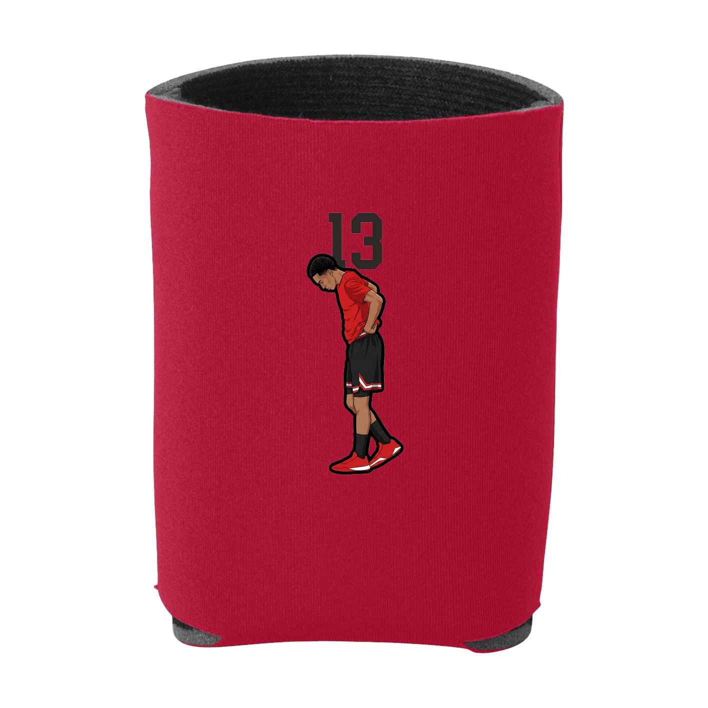 Can Holder — Number Top in Red